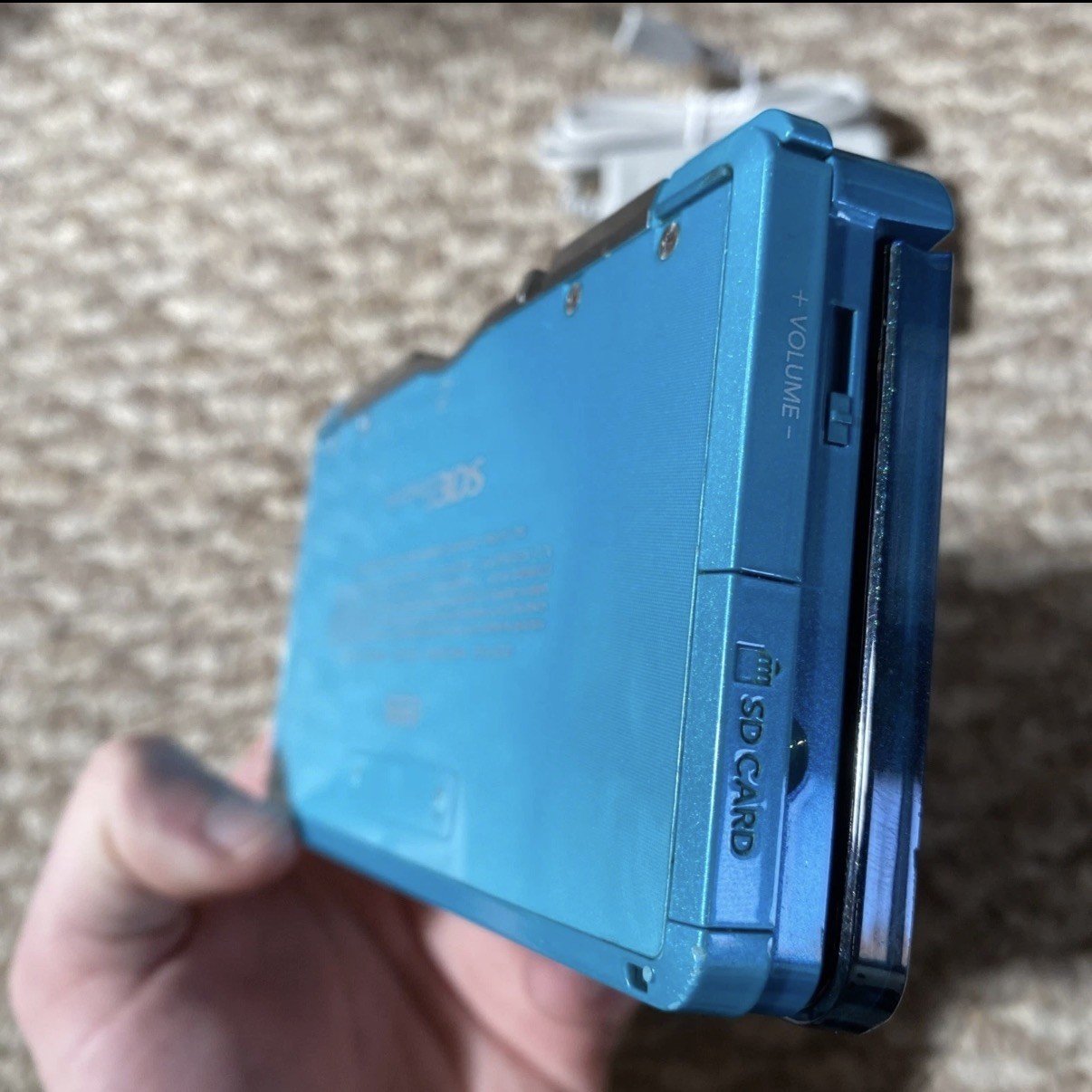 Nintendo 3DS Aqua Blue Handheld Handheld Console System CTR-001 Tested USA