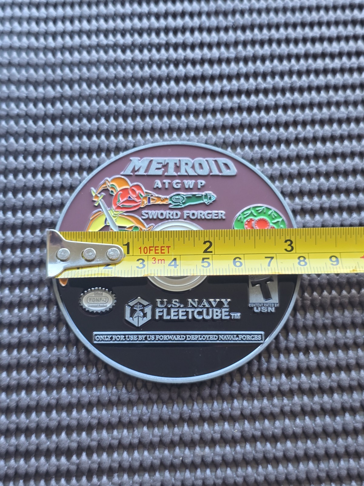 Nintendo Metroid Challenge Coin Medal Gamecube Rare Promo US NAVY GC NES Type 3