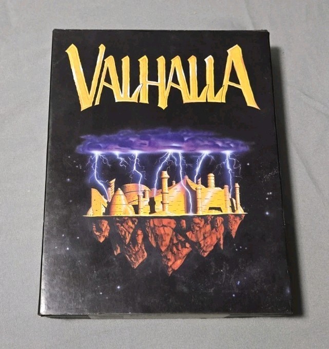 Rare Valhalla Big Box PC 3.5″ Floppy Disks 1992 Optyk Retro RPG Complete HTF OOP