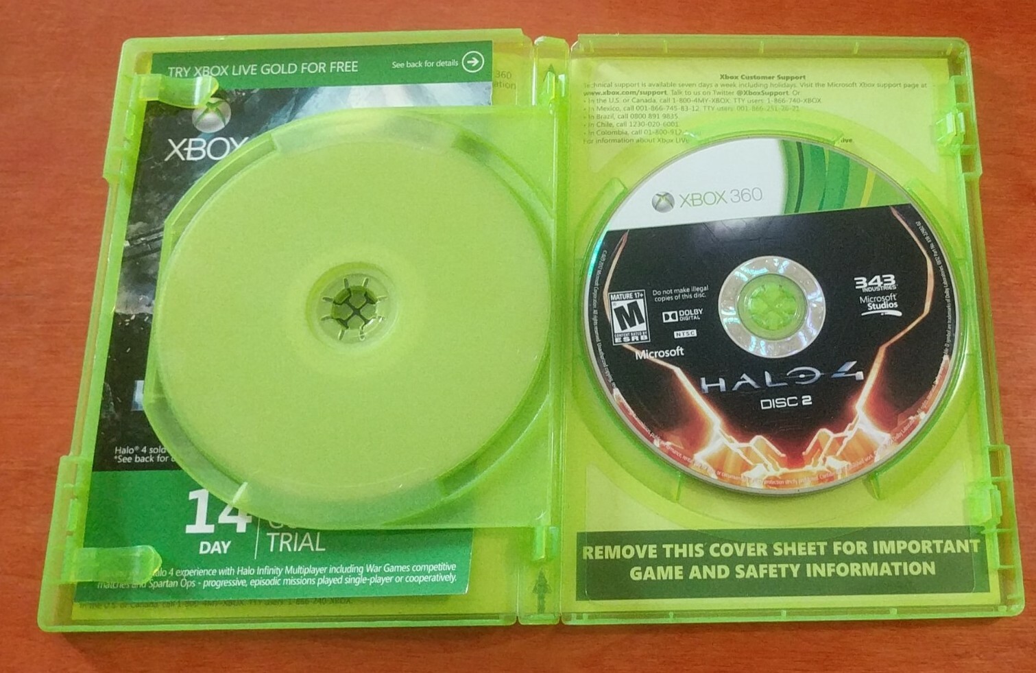 Halo 4 Microsoft Xbox 360 Studios 343 Industries Havok Dolby Digital Mature