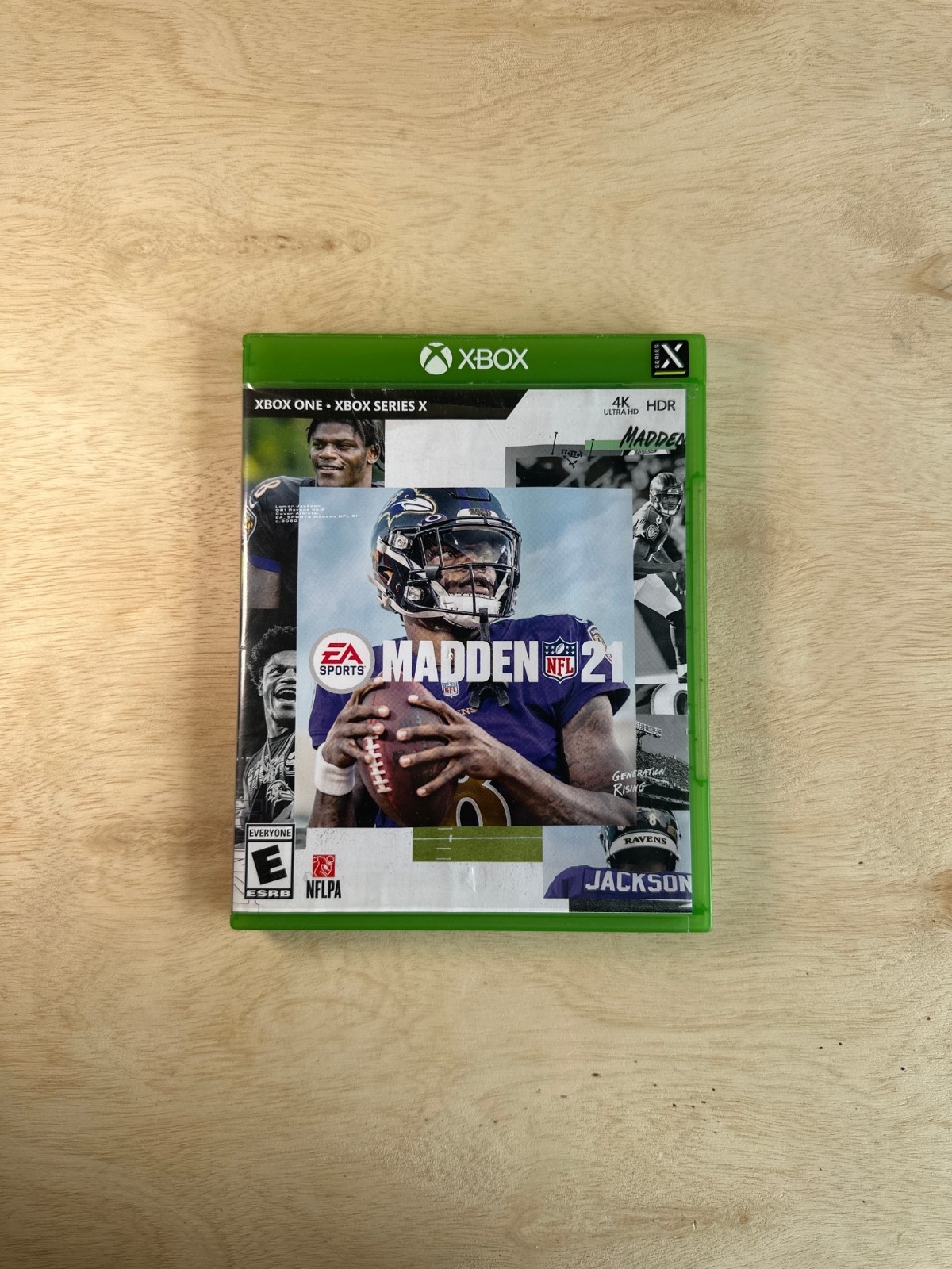 🔥 Madden NFL 21 Xbox One Football Game Lamar Jackson Cover – Used