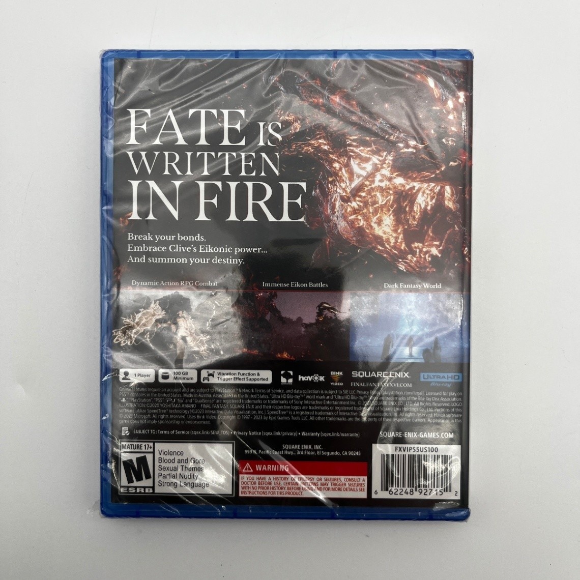 Final Fantasy XVI PlayStation 5 PS5 Sealed Factory Shrink Wrap Square Enix