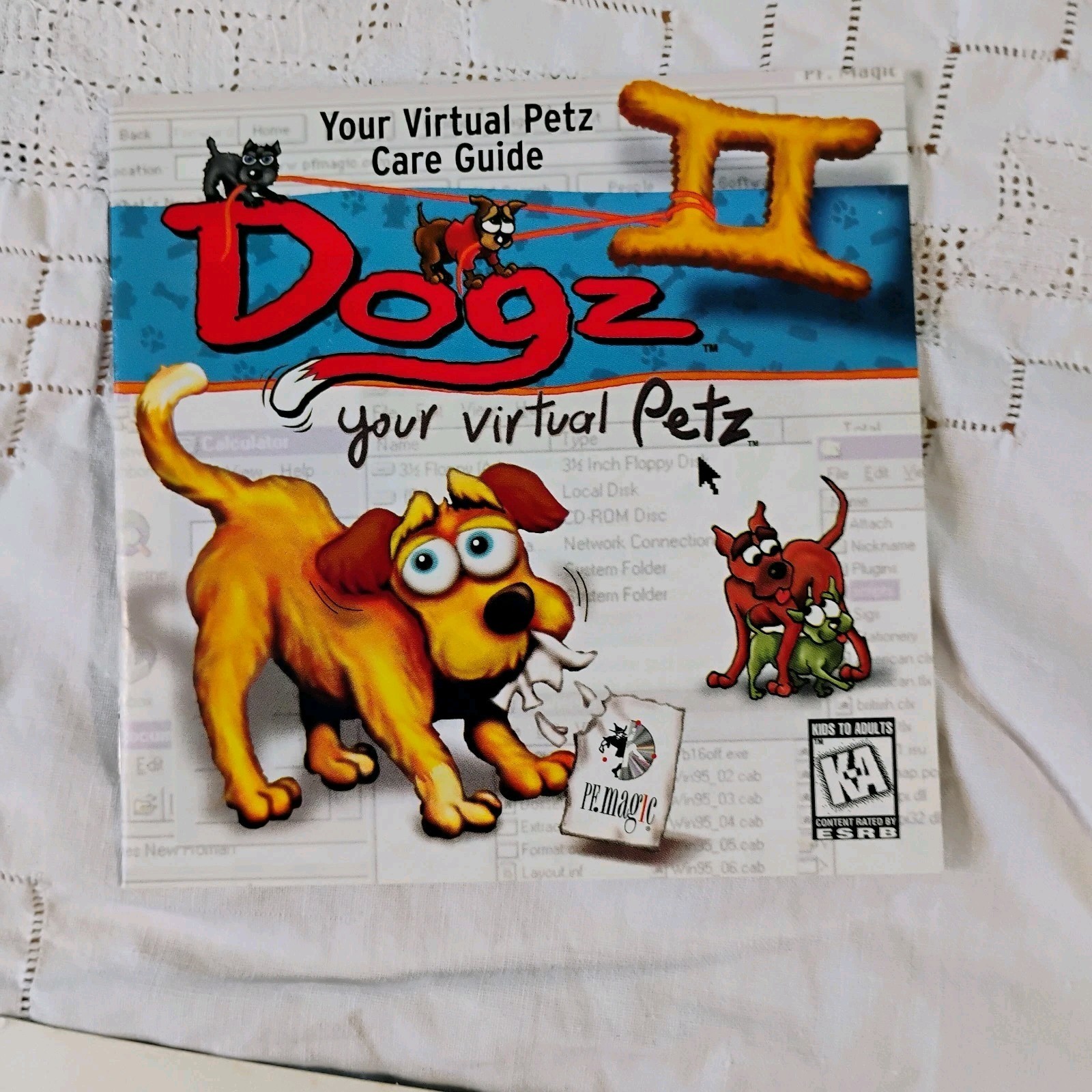 Dogz II Your Virtual Petz PC Windows 95 1997 Pet Game CD ROM PF.Magic