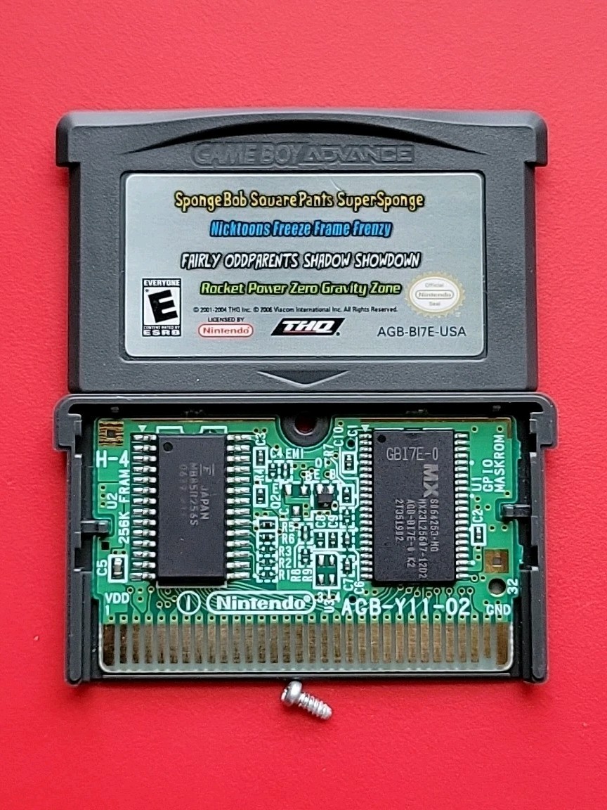 Nickelodeon 4 in 1 Games Pack Game Boy Advance Oddparents SpongeBob Rocket Power