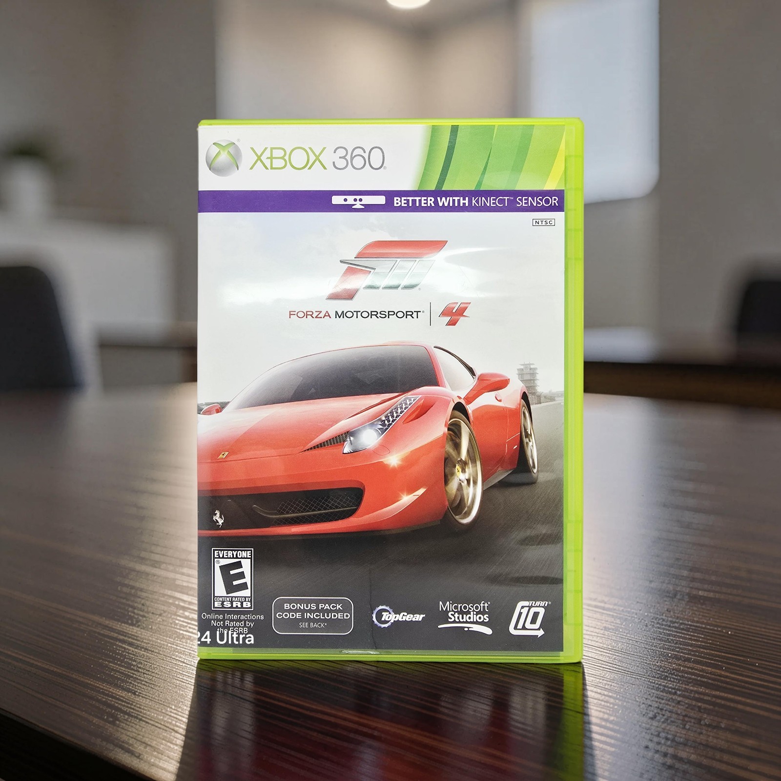 Forza Motorsport 4 Xbox 360 Red Racing Car Better With Kinect Sensor Microsoft