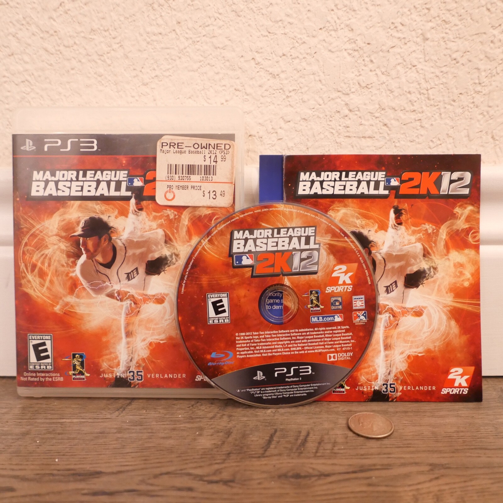 Major League Baseball 2K12 (Sony PlayStation 3, 2012) Complete !!!