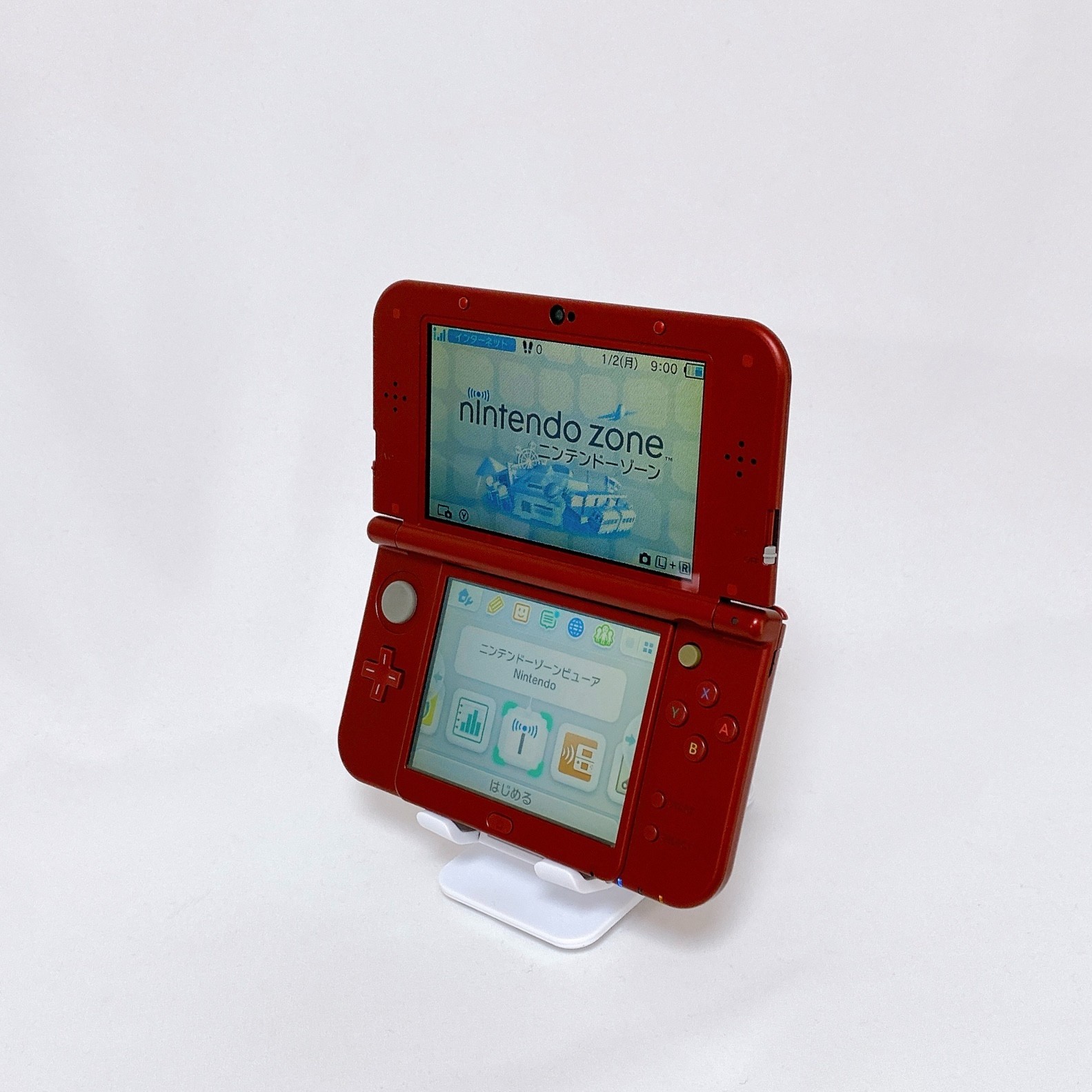 【Dual IPS】New Nintendo 3DS LL XL Metallic Red Console Japan Tested Rank S Rare