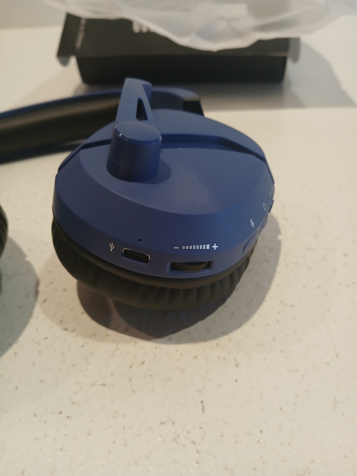 WolfLawS TA2000 Wireless Noise Cancelling Gaming Headset Bluetooth USB Navy Blue