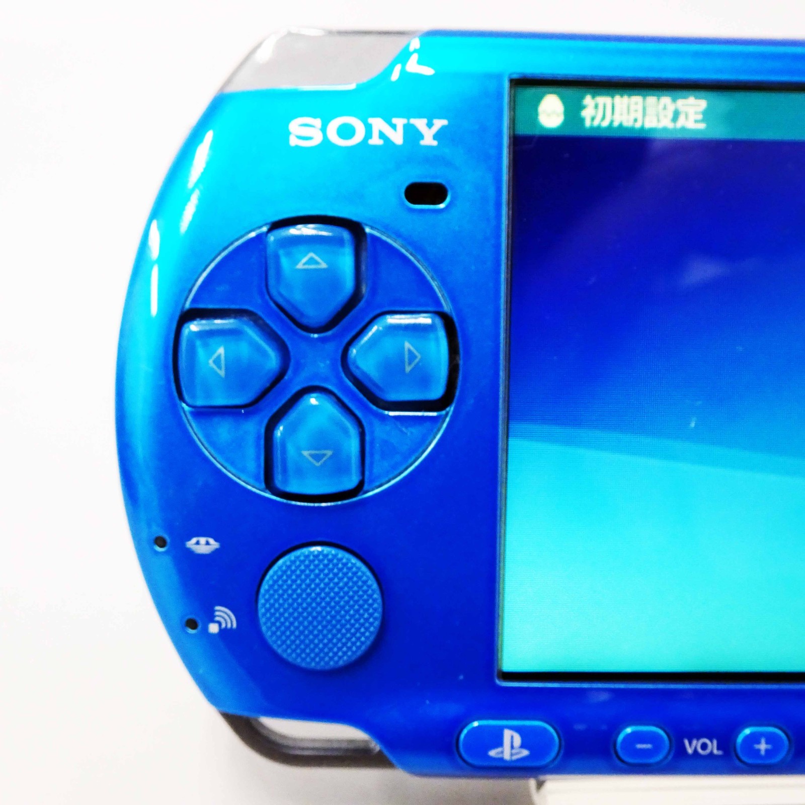 SONY PSP Playstation Portable Console Vibrant Blue PSP-3000 VB Japan Used