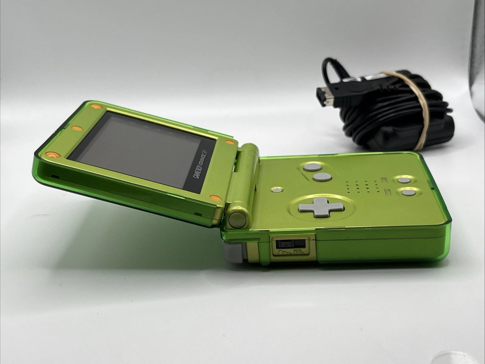 Nintendo Game Boy Advance SP Lime Green Edition W Charger – Case & Game