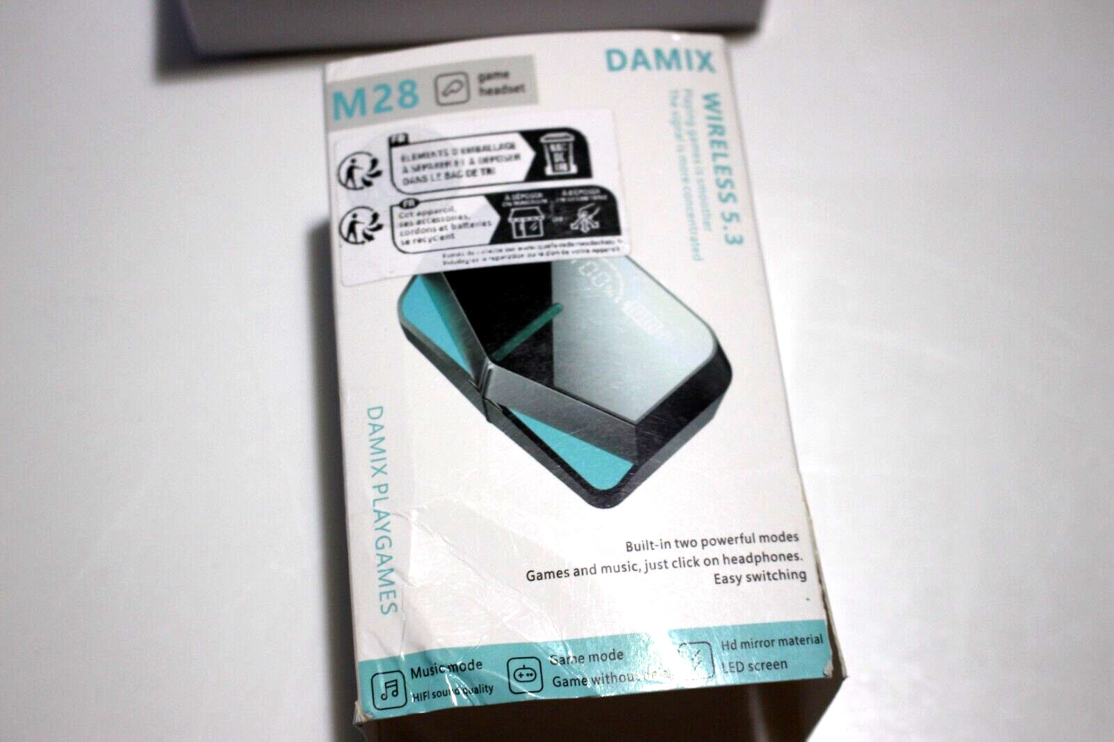 DAMIX M28 GAME HEADSET 2 POWERFUL MODES 5V 5W BLUETOOTH 5.3