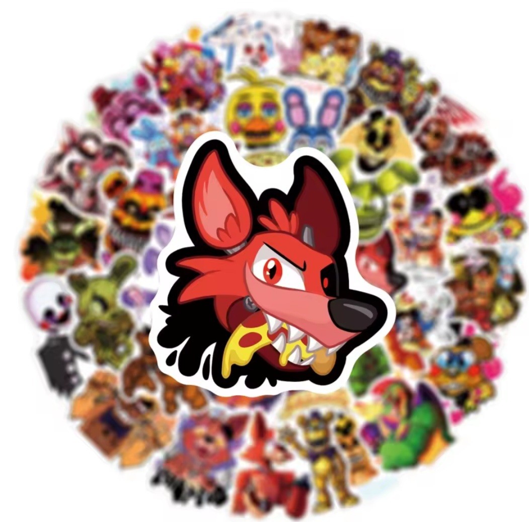 FNAF Random 20PCS Stickers For Laptop Phone Skateboard