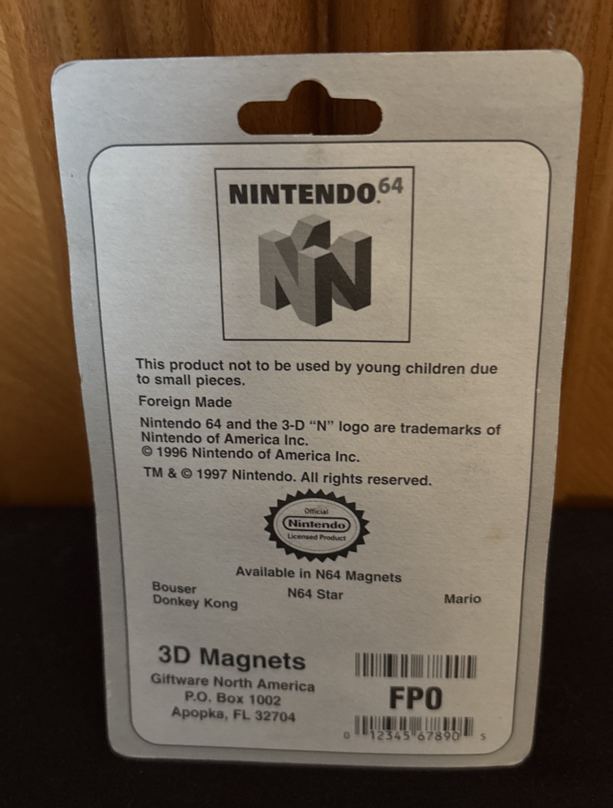 Nintendo 64 – 3-D Magent Bowser – Super Mario 64 -Nintendo – 1997