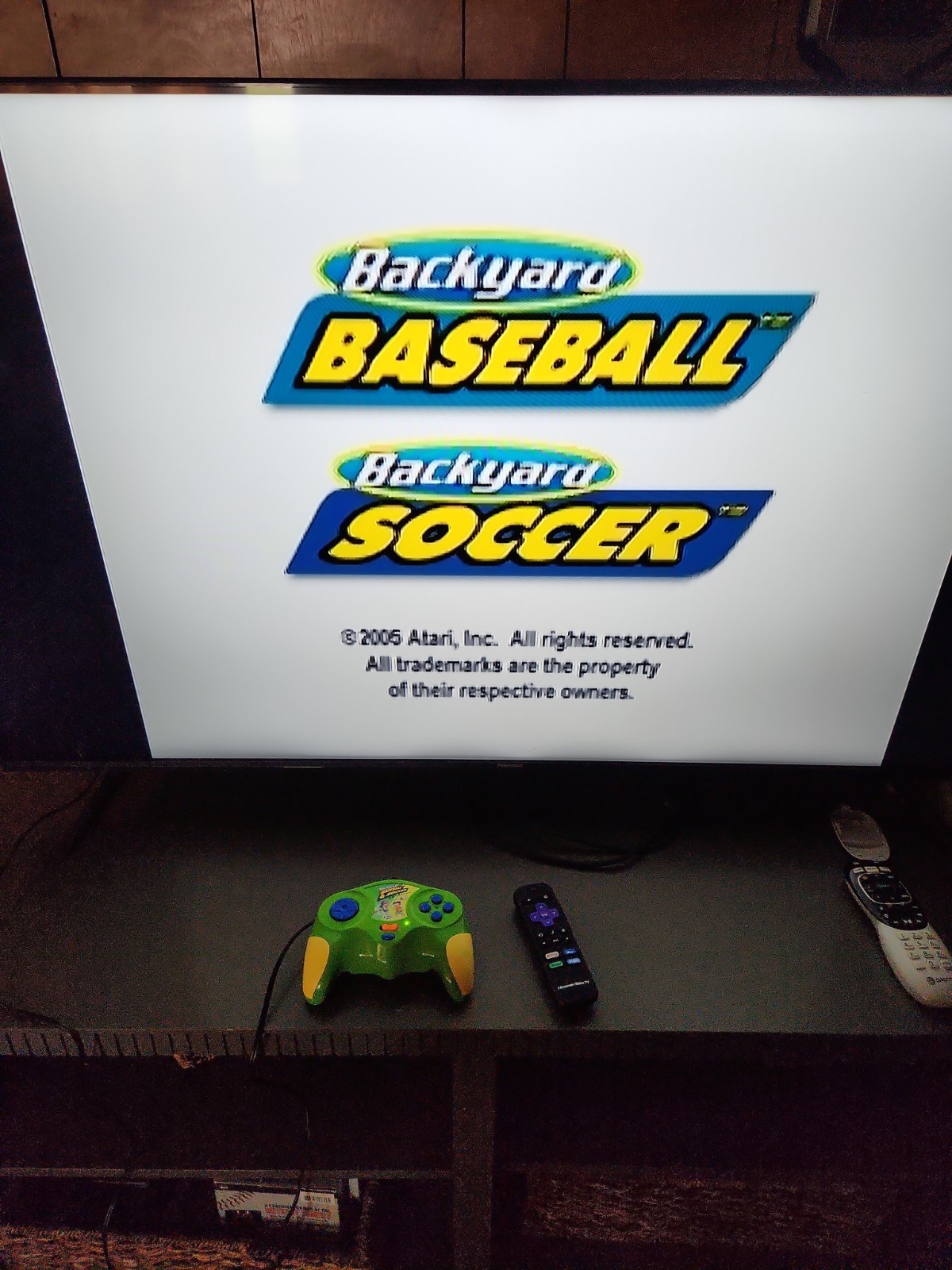 Hasbro Backyard Baseball And Soccer Plug In Game For TV
