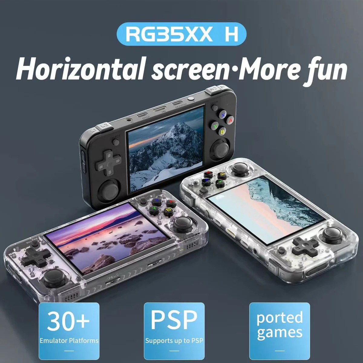 Anbernic RG35XX Plus 64GB Handheld Console – Black