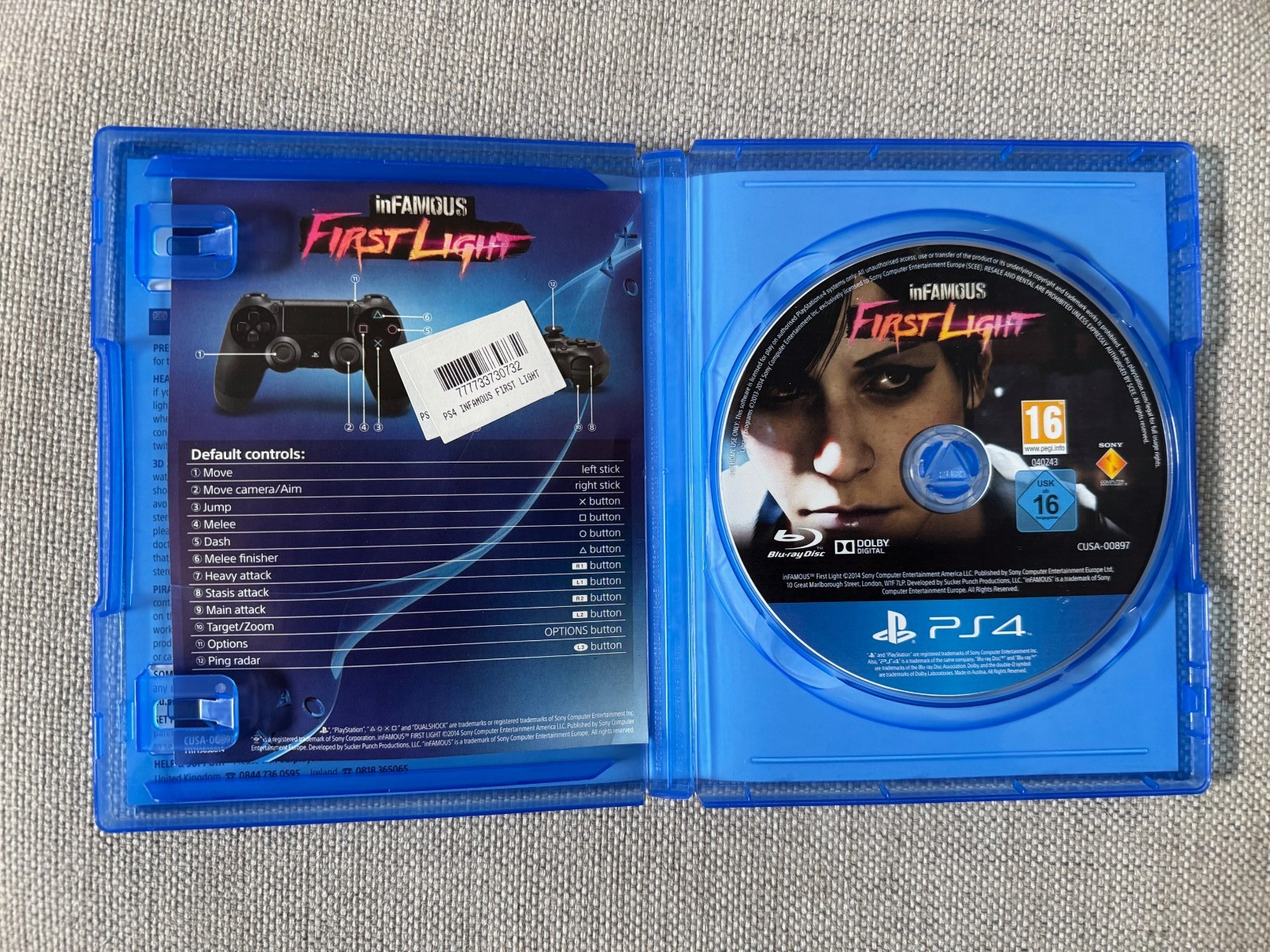 ps4 INFAMOUS FIRST LIGHT Game Playstation *REGION FREE* PAL UK Version PS5