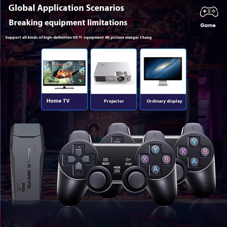 4K HDMI Retro Game Console Output Plug and Play 20000+ Game Gamepad Controllers