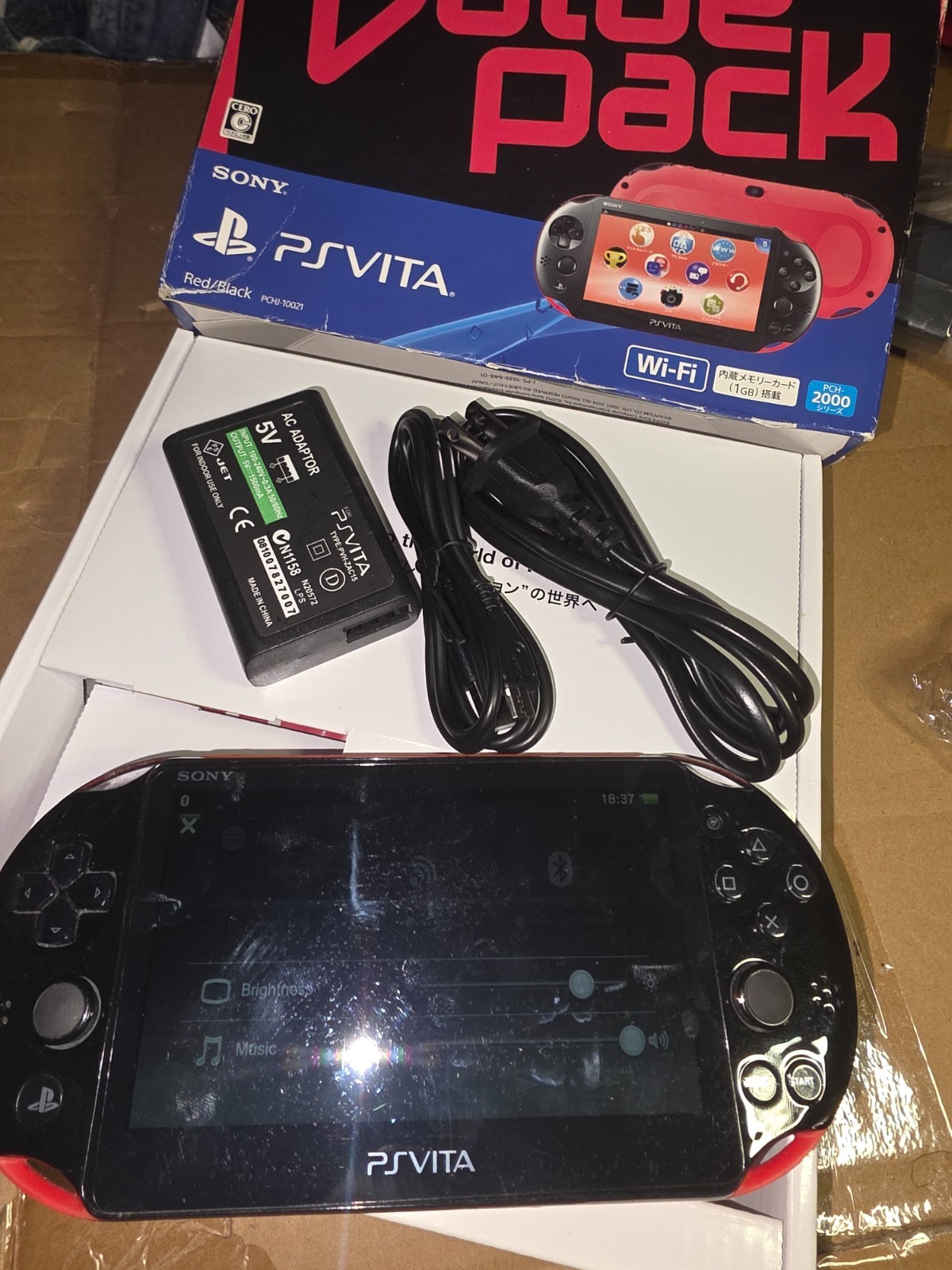 ps vita 2000 black and red
