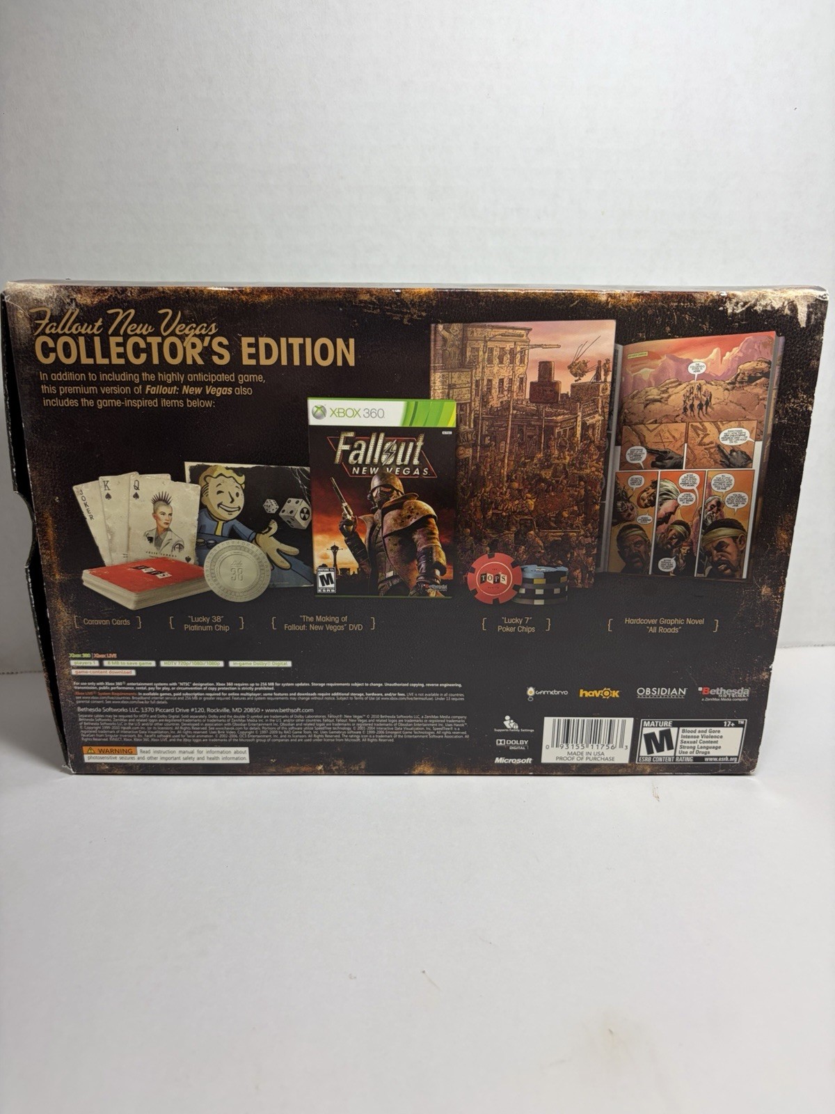 Fallout: New Vegas – Collector’s Edition (Microsoft Xbox 360) Complete Very Good