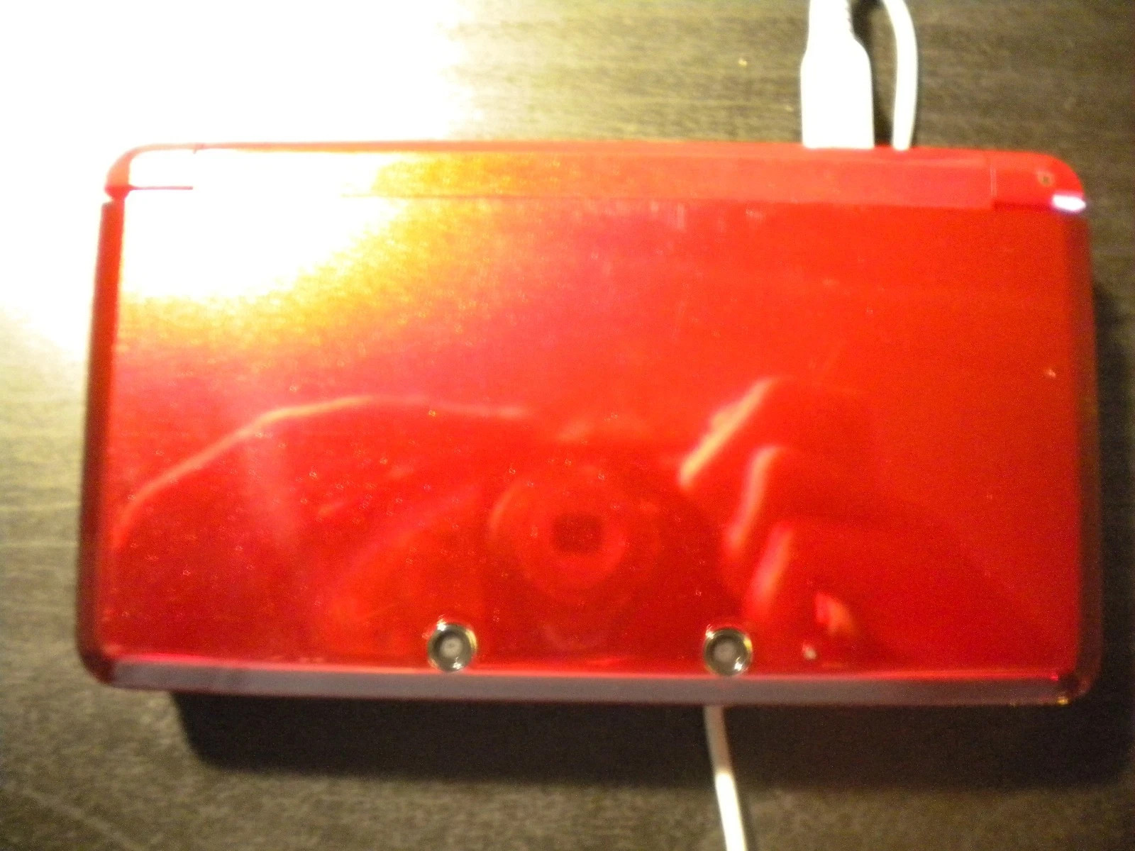 Nintendo 3DS Flame Red Complete in Box with charger Very good condition *READ*