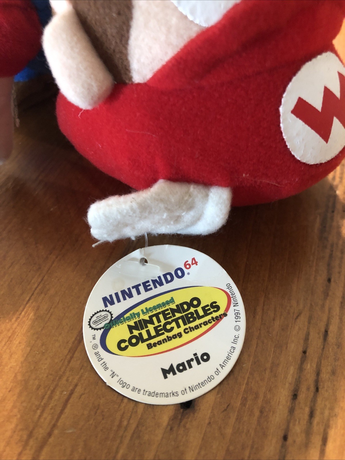 1997 BD&A Nintendo N64 Super Mario 64 – Flying Mario Bean Bag Plush W/ Tag