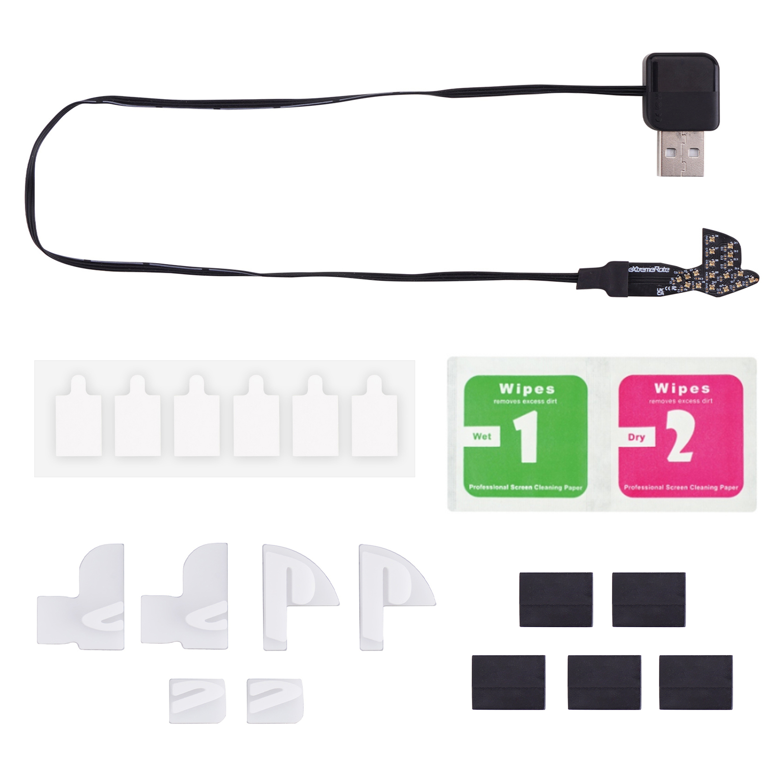 eXtremeRate 7 Colors 40 Effects RGB Rainbow LED Kit for PS5 Slim/Pro Console