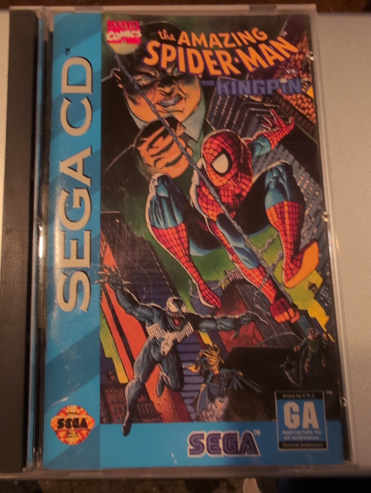 The Amazing Spiderman The Kingpin Sega CD Video Game Complete In Case