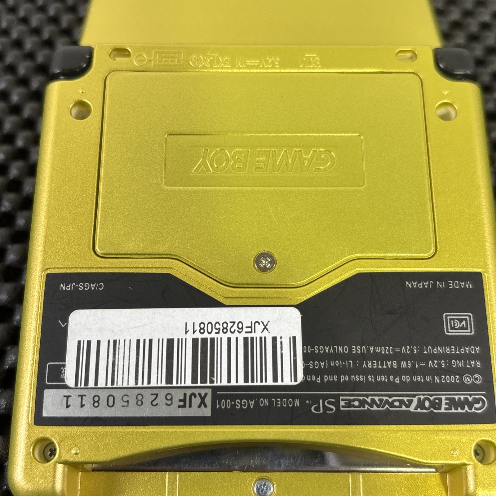 Nintendo Game Boy Advance SP Gold w/Tony Hawk’s Underground 2 OEM Charger