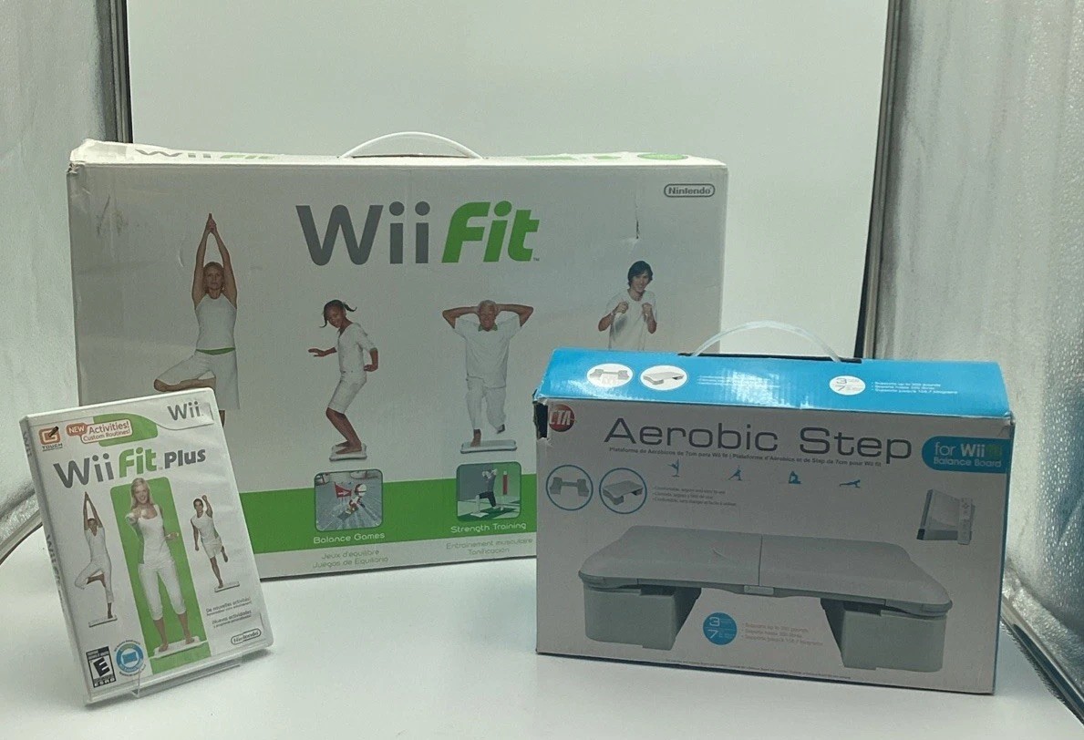 Wii Balance Board, Aerobic Step, Wii Fit Game, Wii Fit Plus Game