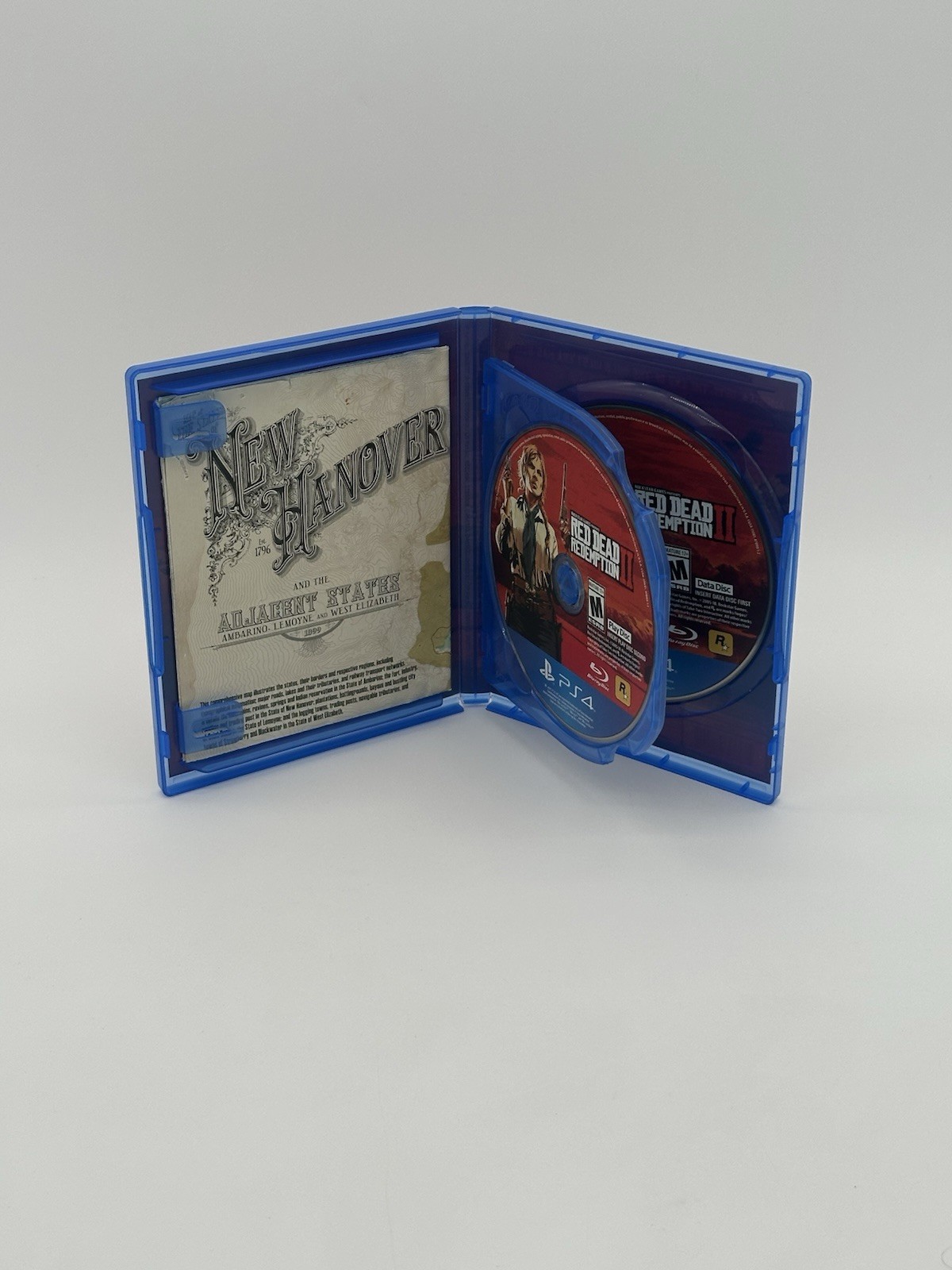 Red Dead Redemption 2 PlayStation 4 tested. Map included no manual