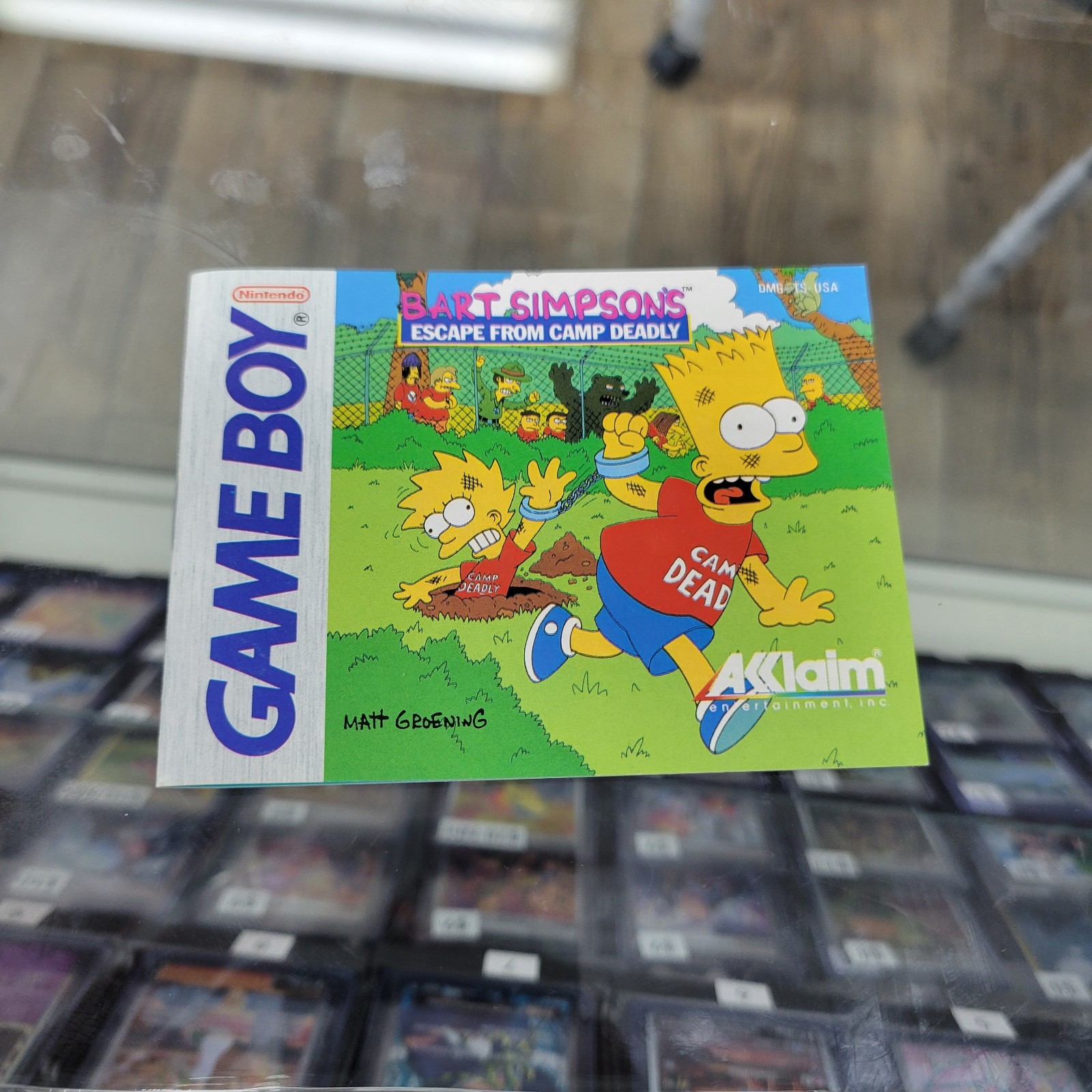 Bart Simpson Escape From Camp Deadly Nintendo Game Boy Cartridge CIB Authentic