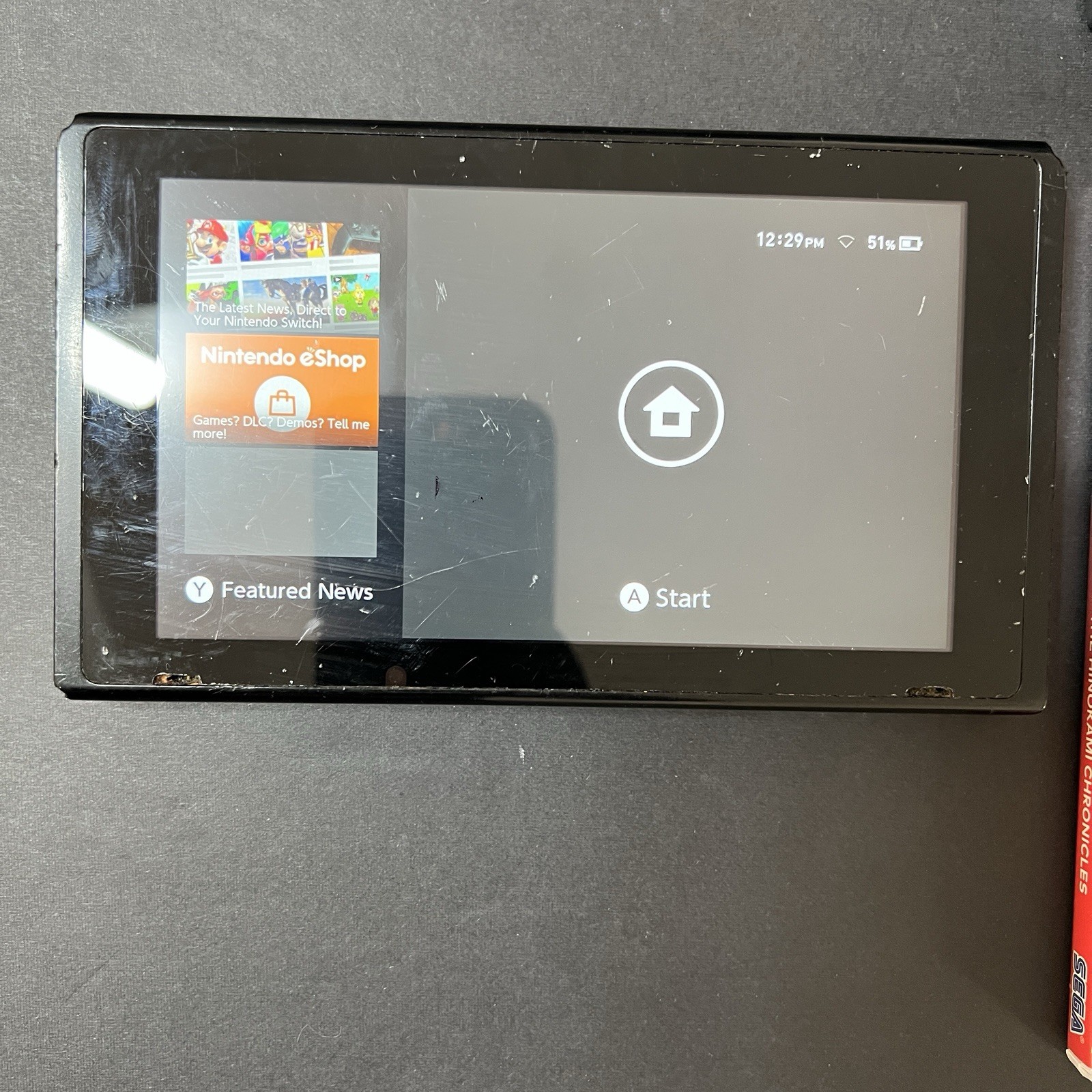 Nintendo Switch V2 Console (HAC-001-01) Bundle 3 games Docking Station Mario Str