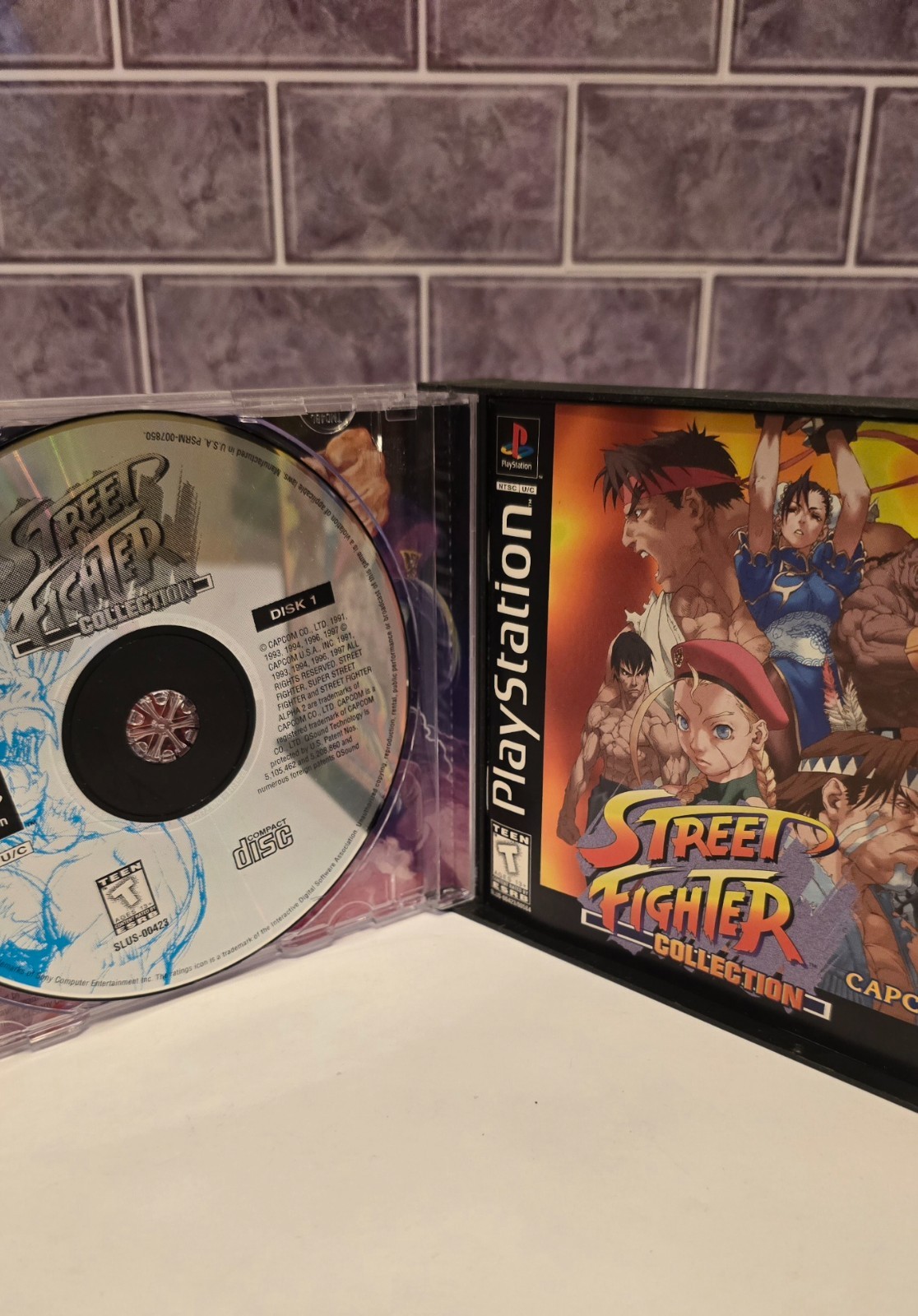 Sony PlayStation 1 Street Fighter Collection Complete Authentic CIB *Tested*