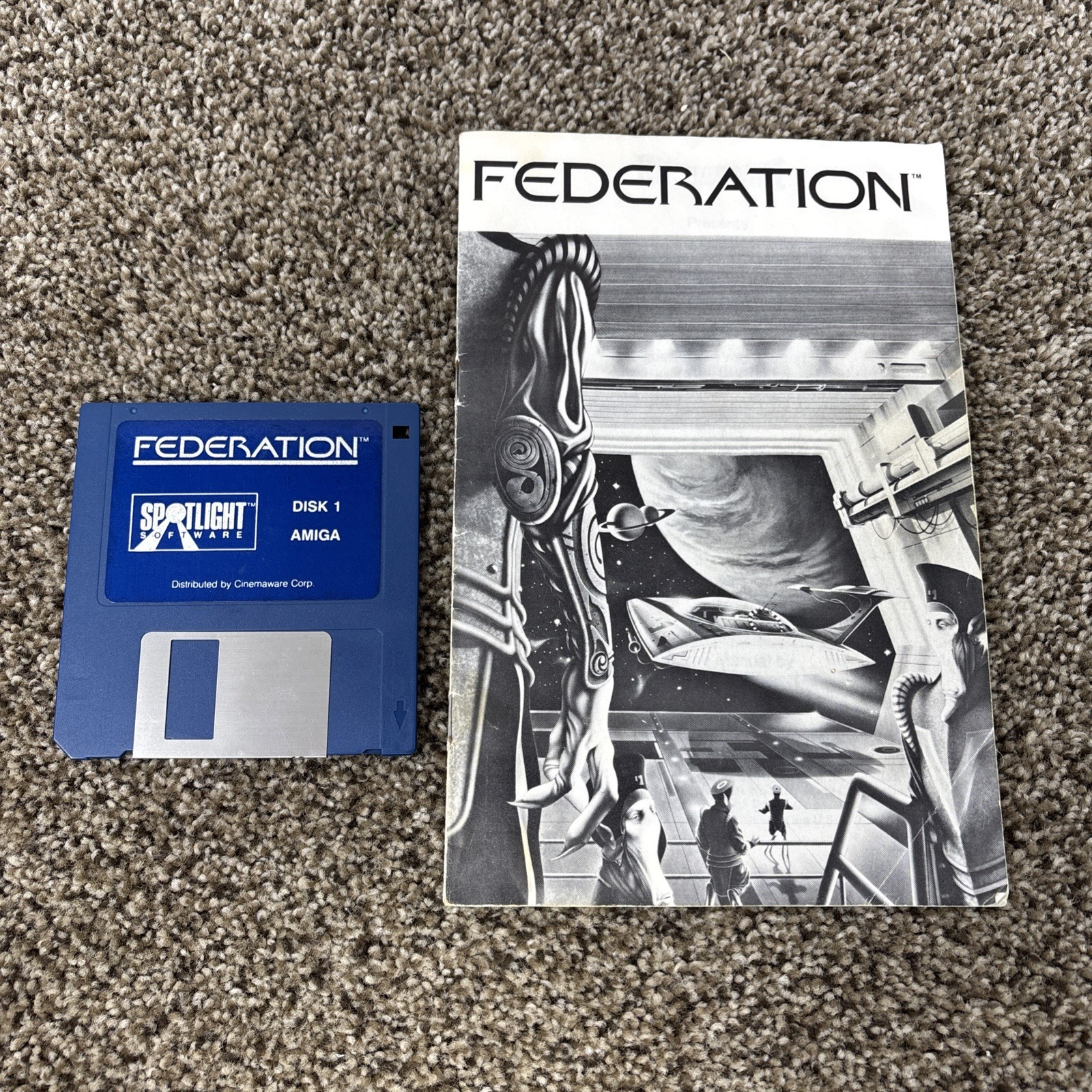 FEDERATION – Computer Game- AMIGA 512K- Spotlight Software In Box Untested