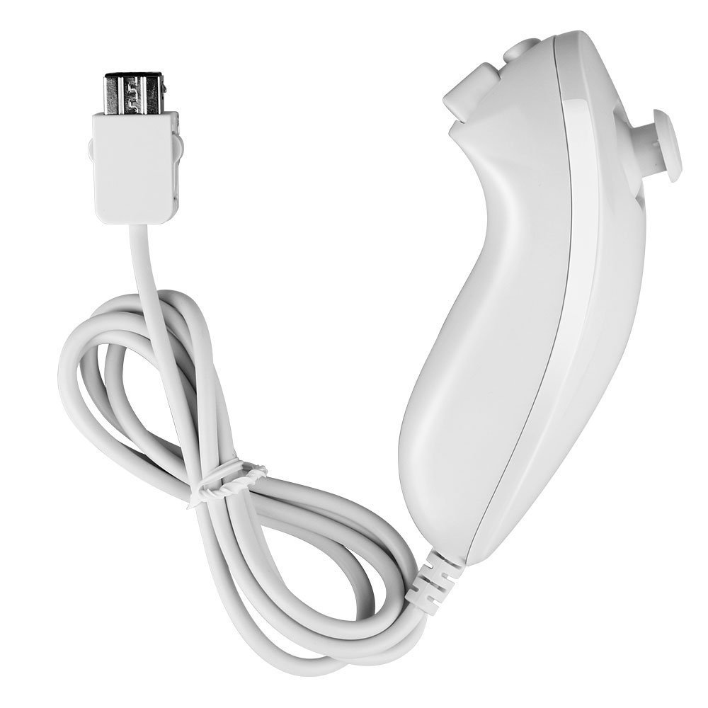 2X Built in Motion Plus Remote Controller+Nunchuck For Wii U & Wii Console White