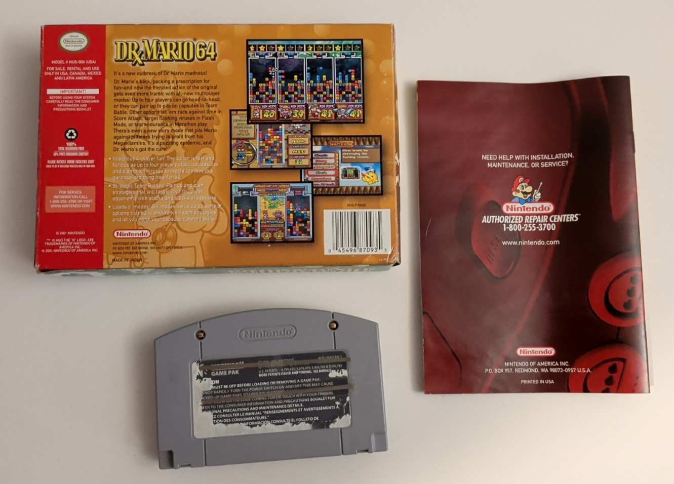 Dr. Mario 64 (Nintendo 64, 2001) CIB !