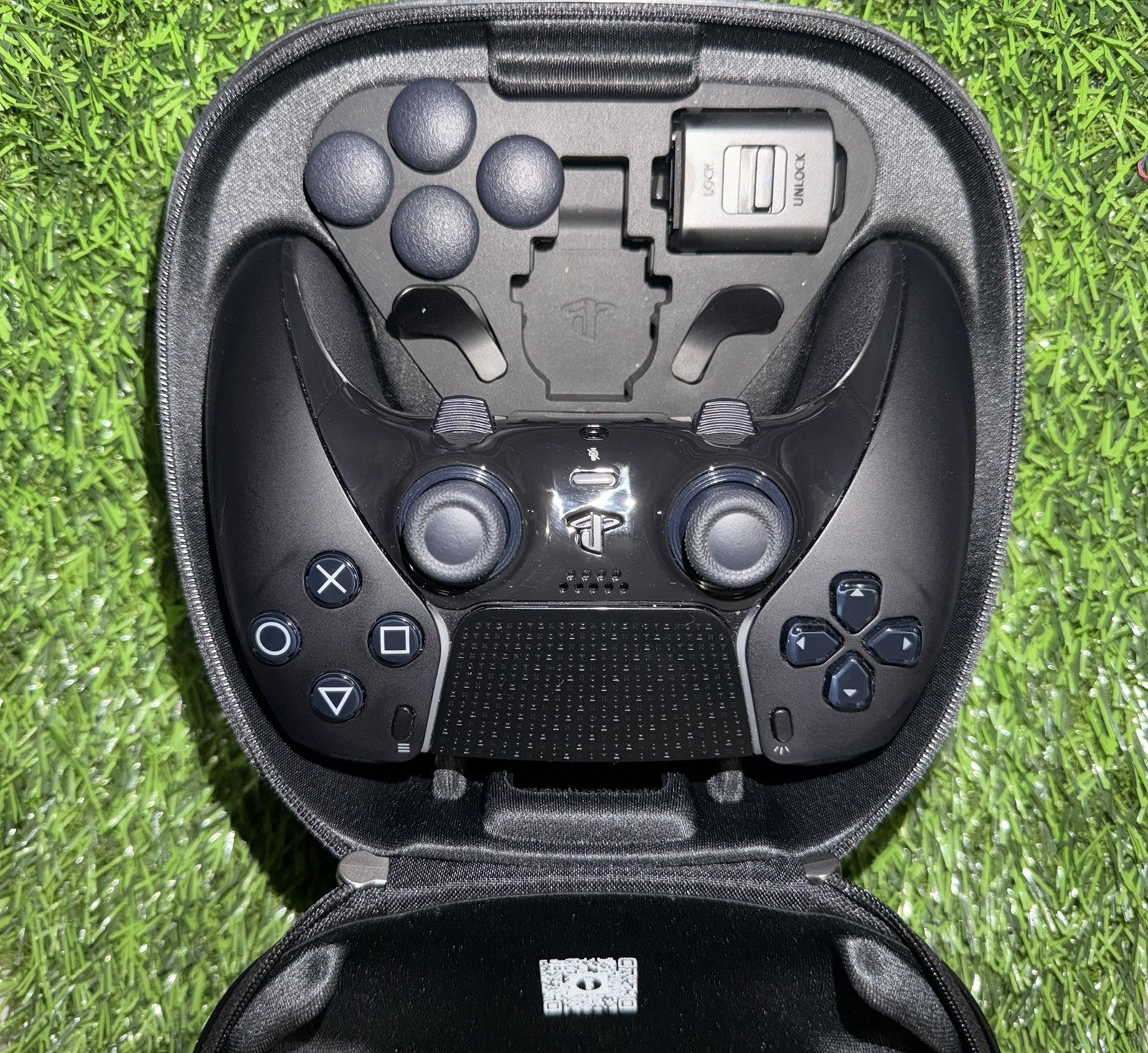 Sony DualSense Edge Wireless Controller Black Trigger Stop w/ Case & Accessories