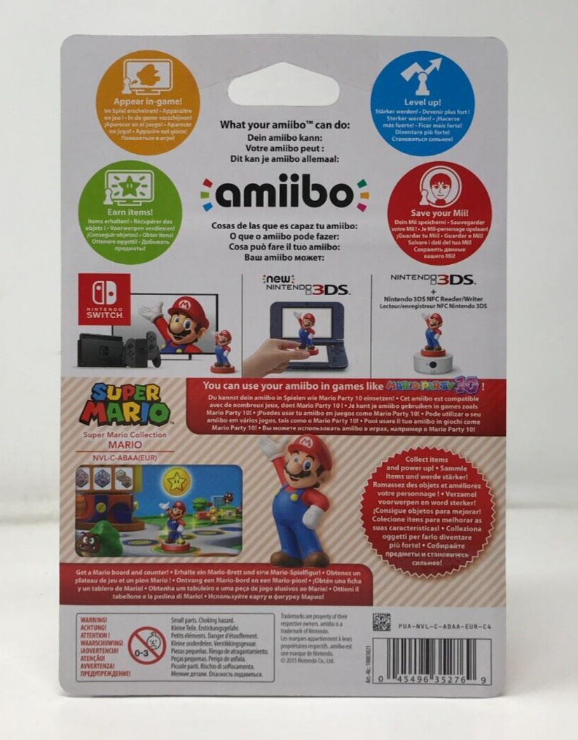 Mario Amiibo Super Mario Series Nintendo Brand New & Factory Sealed!