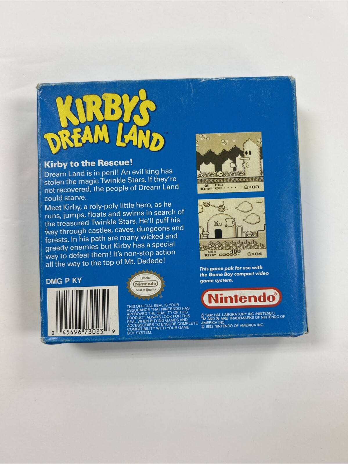 Kirby’s Dream Land (Nintendo Game Boy, 1992) CIB – Authentic *Tested