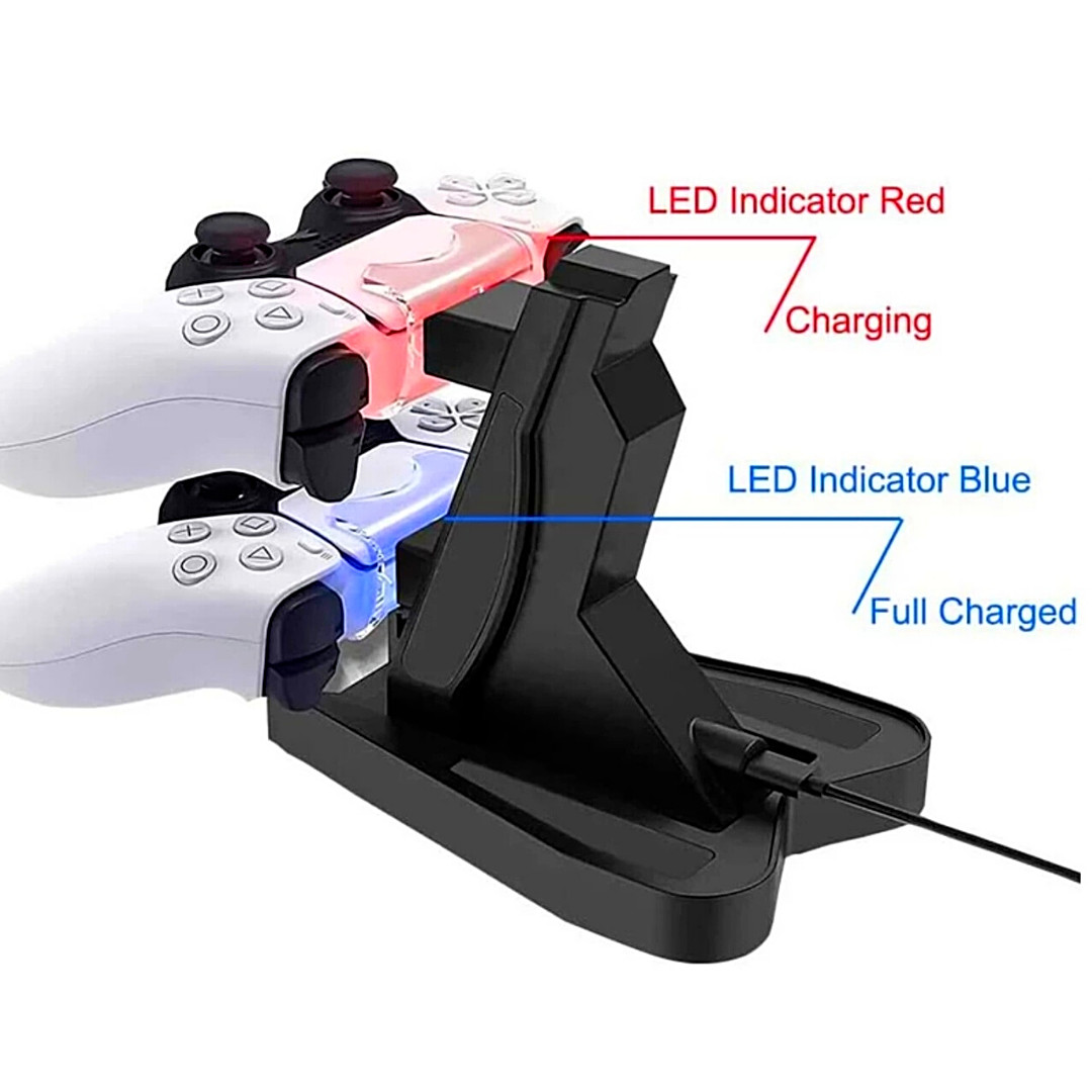 PS5 Controller Charger, Dual Fast Charging Station for PlayStation5 DualSense