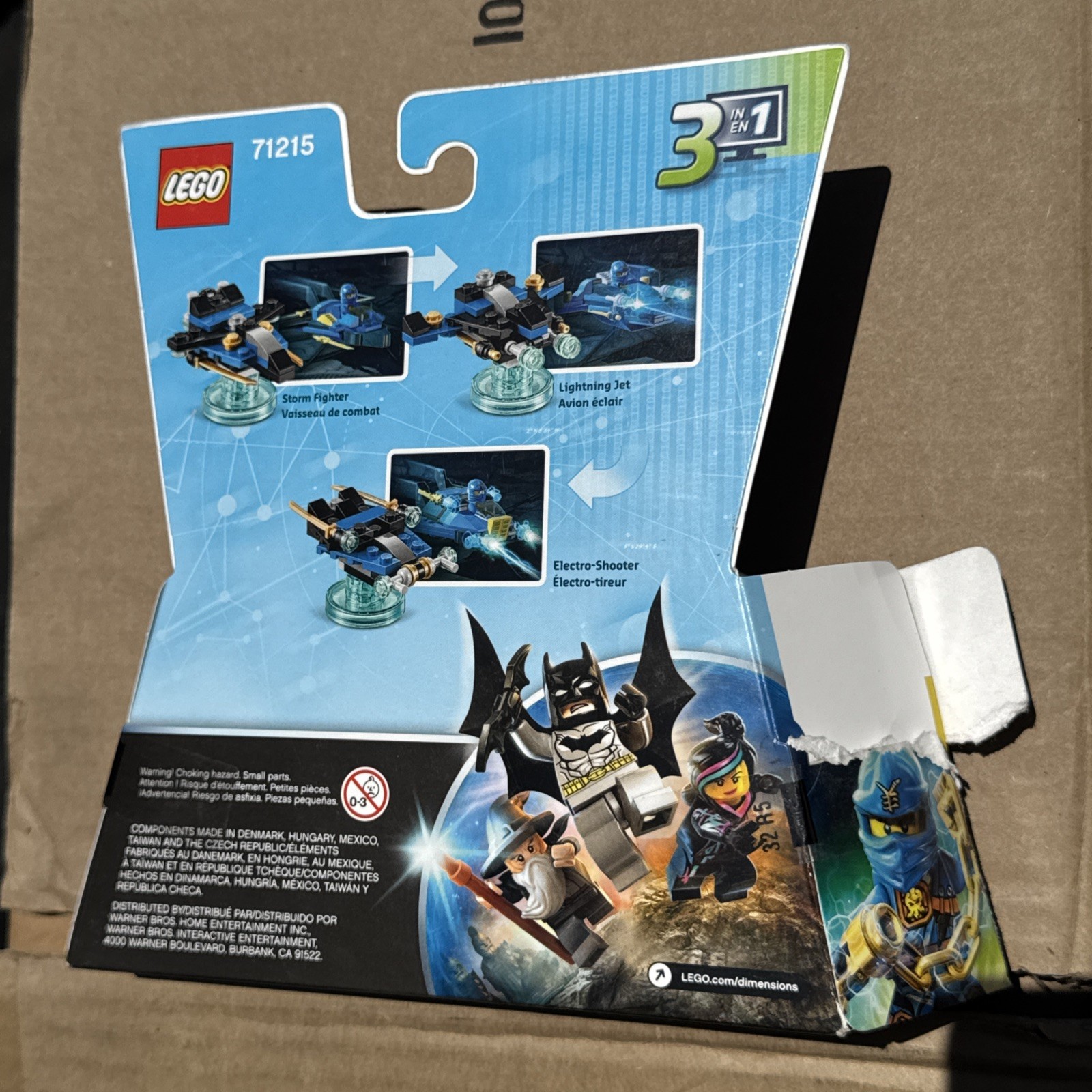 LEGO Dimensions Ninjago Jay 3 in 1 Fun Pack 71215 Character Figure