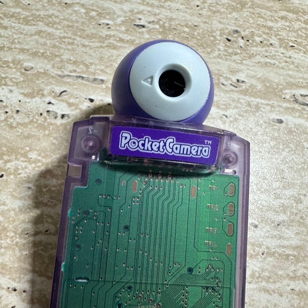 Nintendo Game Boy Pocket Camera Clear Purple Complete in Box CIB Japan Rare 6912