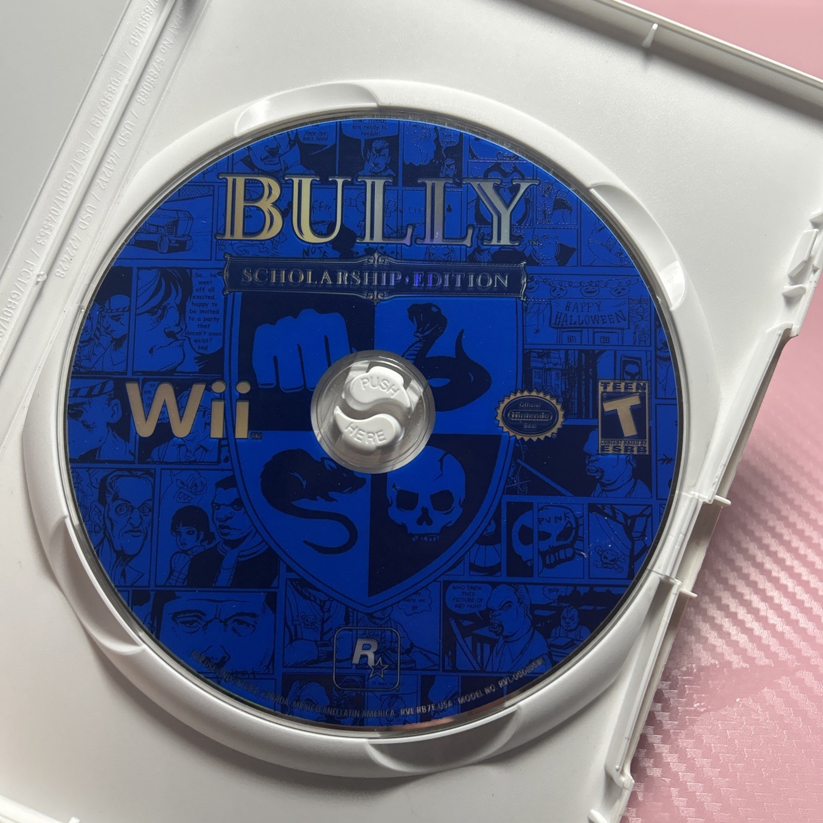 Bully Scholarship Edition (Wii) CIB W Manual & Map Authentic Tested/Working