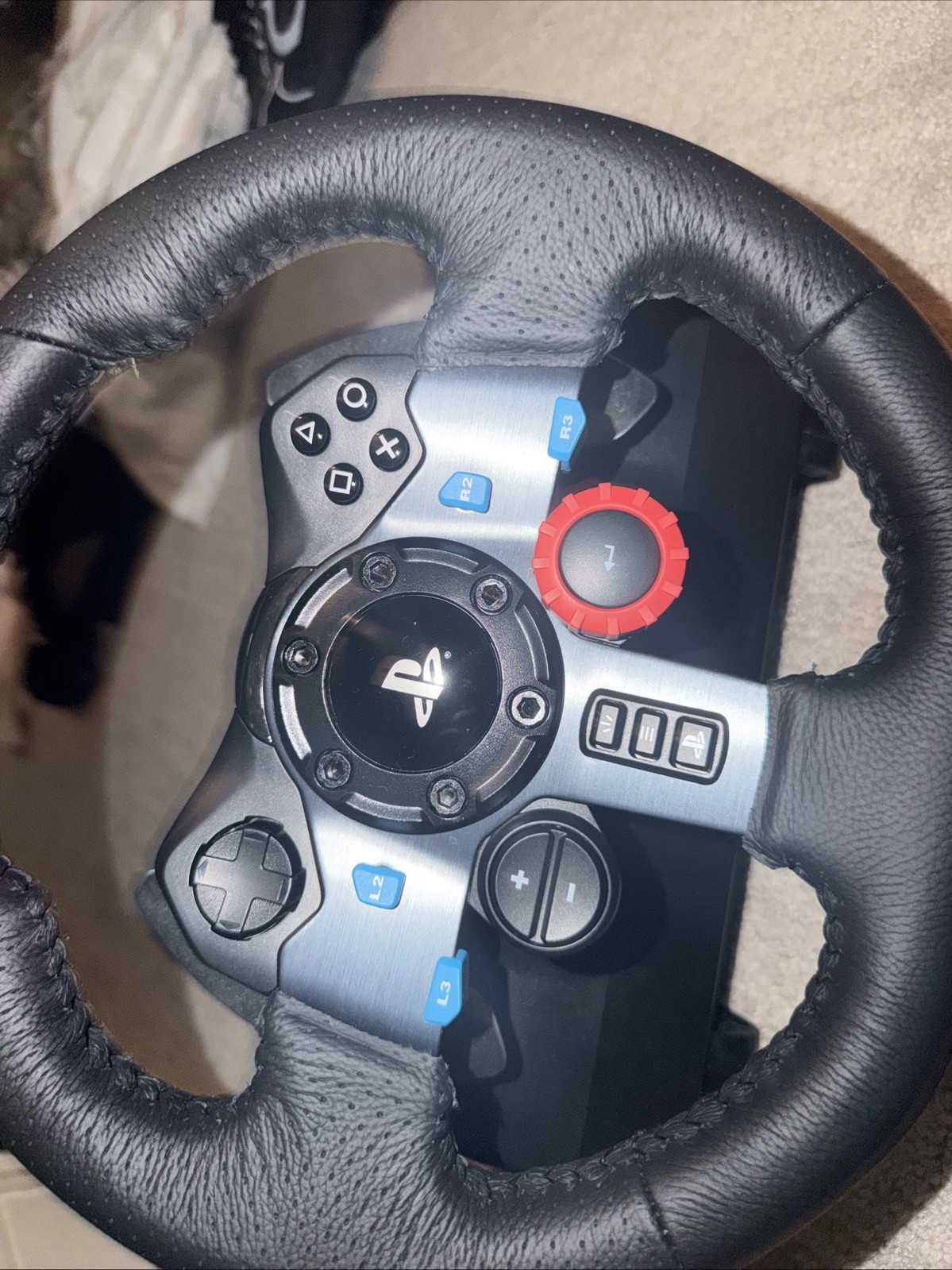 Logitech G923 TRUEFORCE Racing Steering Wheel Compatible with PS4, PS5, PC