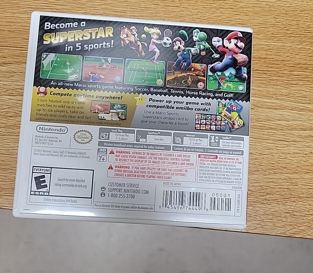 Mario Sports Superstars (Nintendo 3DS) Complete with Luigi Amiibo CIB