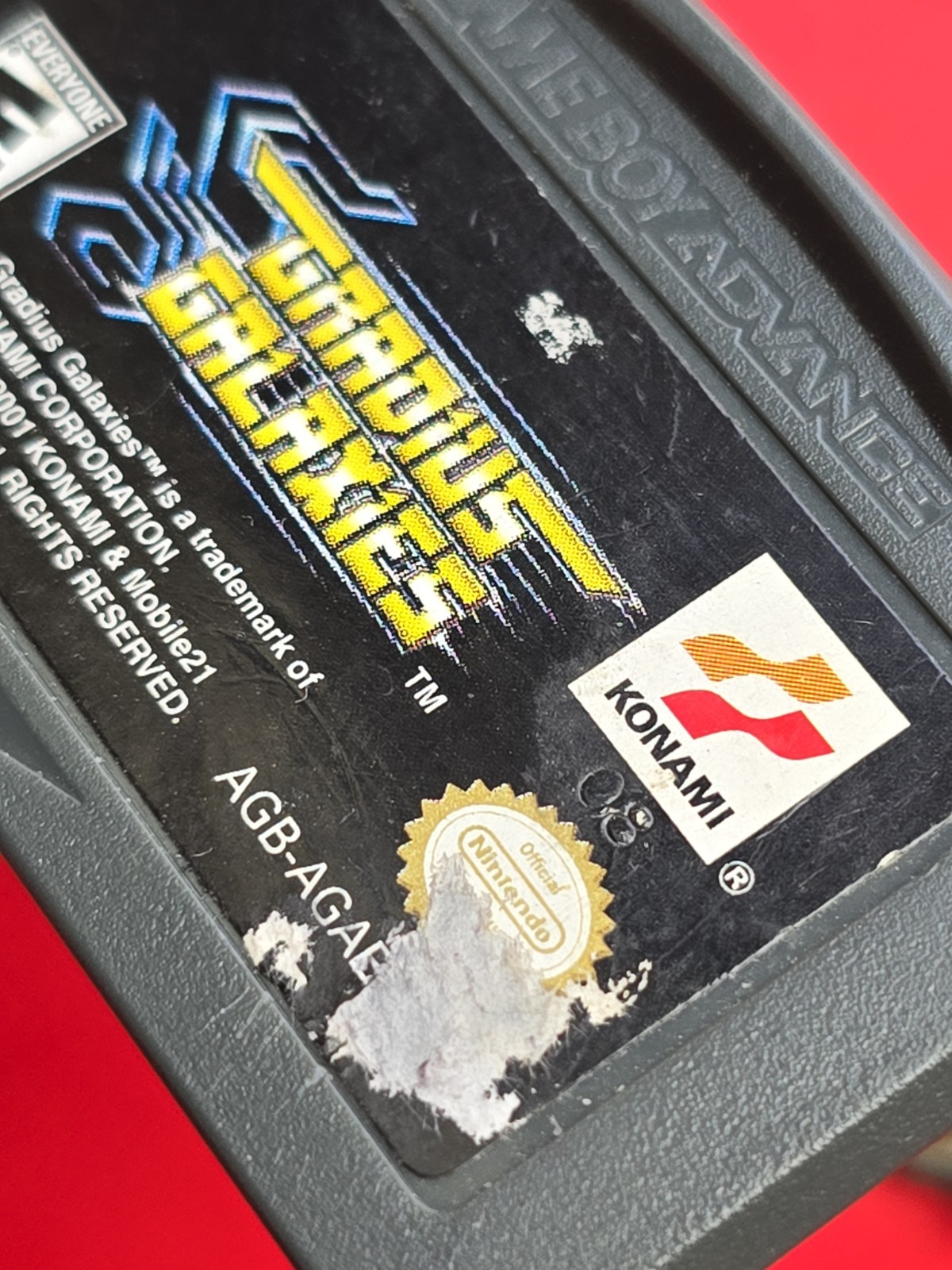 Gradius Galaxies Game Boy Advance Nintendo GBA Authentic Saves Atari Classic