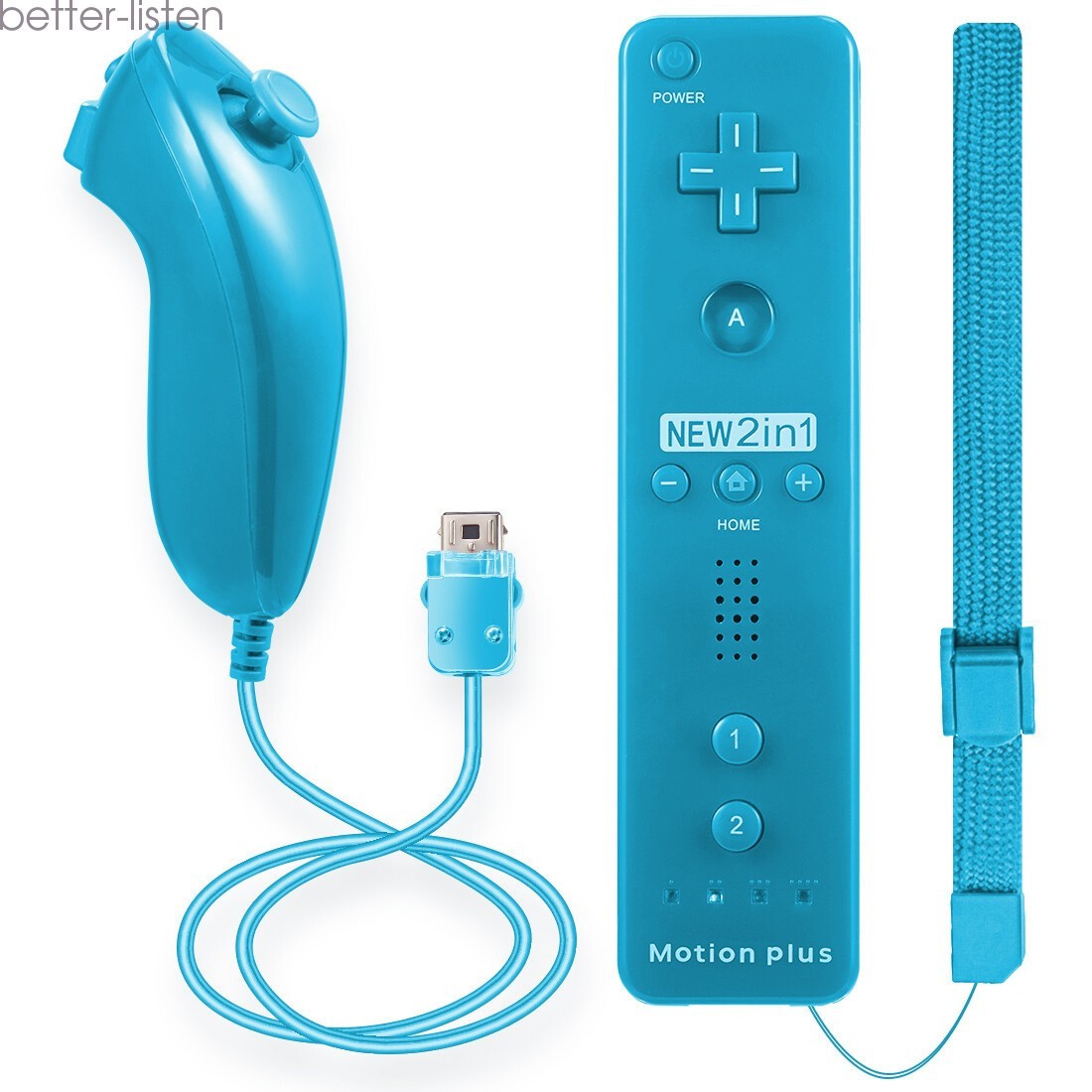 Brand New Built in Motion Plus Remote Controller And Nunchuck For Wii & Wii U