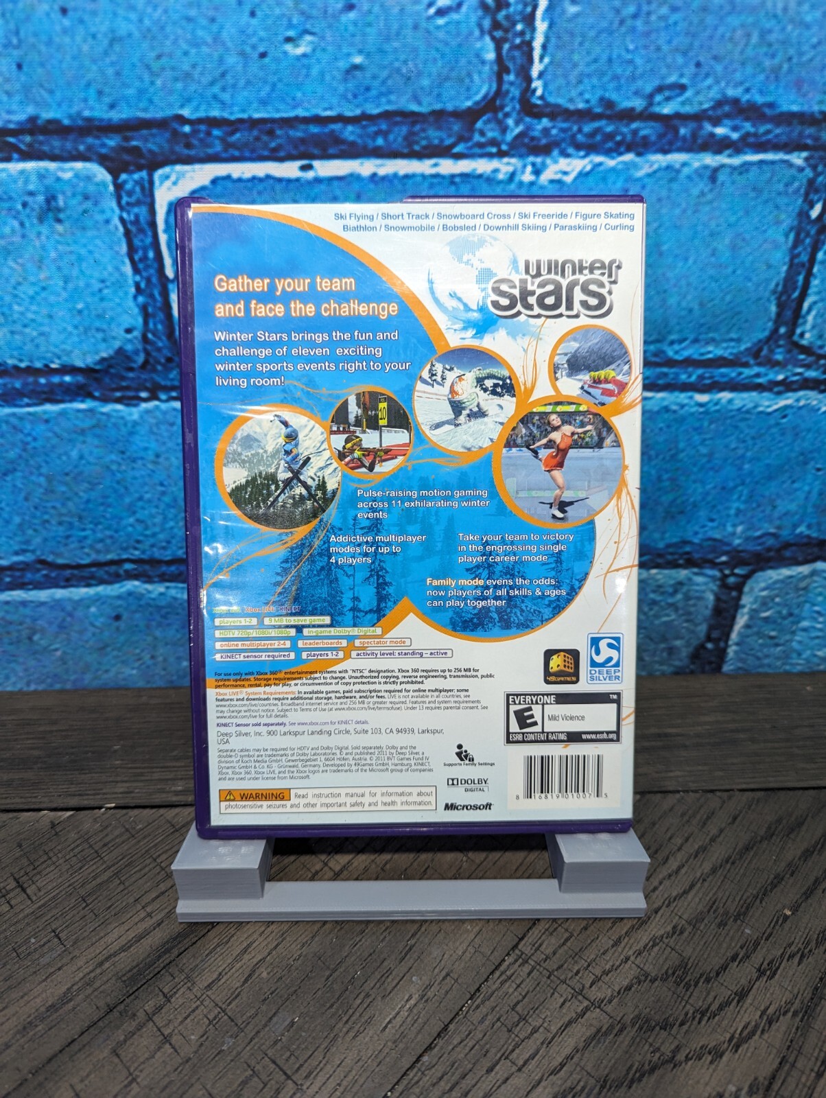 Winter Stars – Kinect (Microsoft Xbox 360, 2011) Game and Case