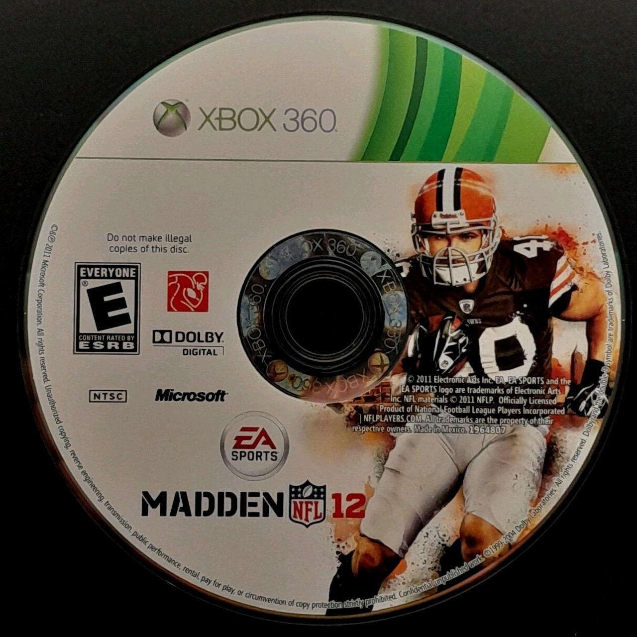 Madden NFL 12 Xbox 360 – Disc Only – Resurfaced/Tested