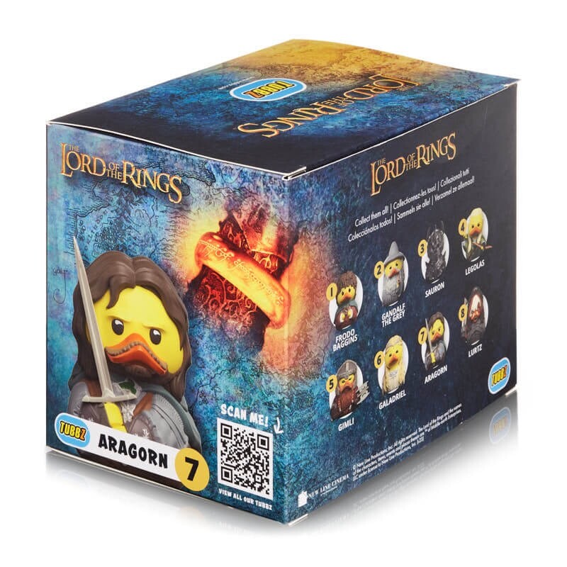TUBBZ Boxed LORD OF THE RINGS Aragorn Collectible Duck Figure JEEP